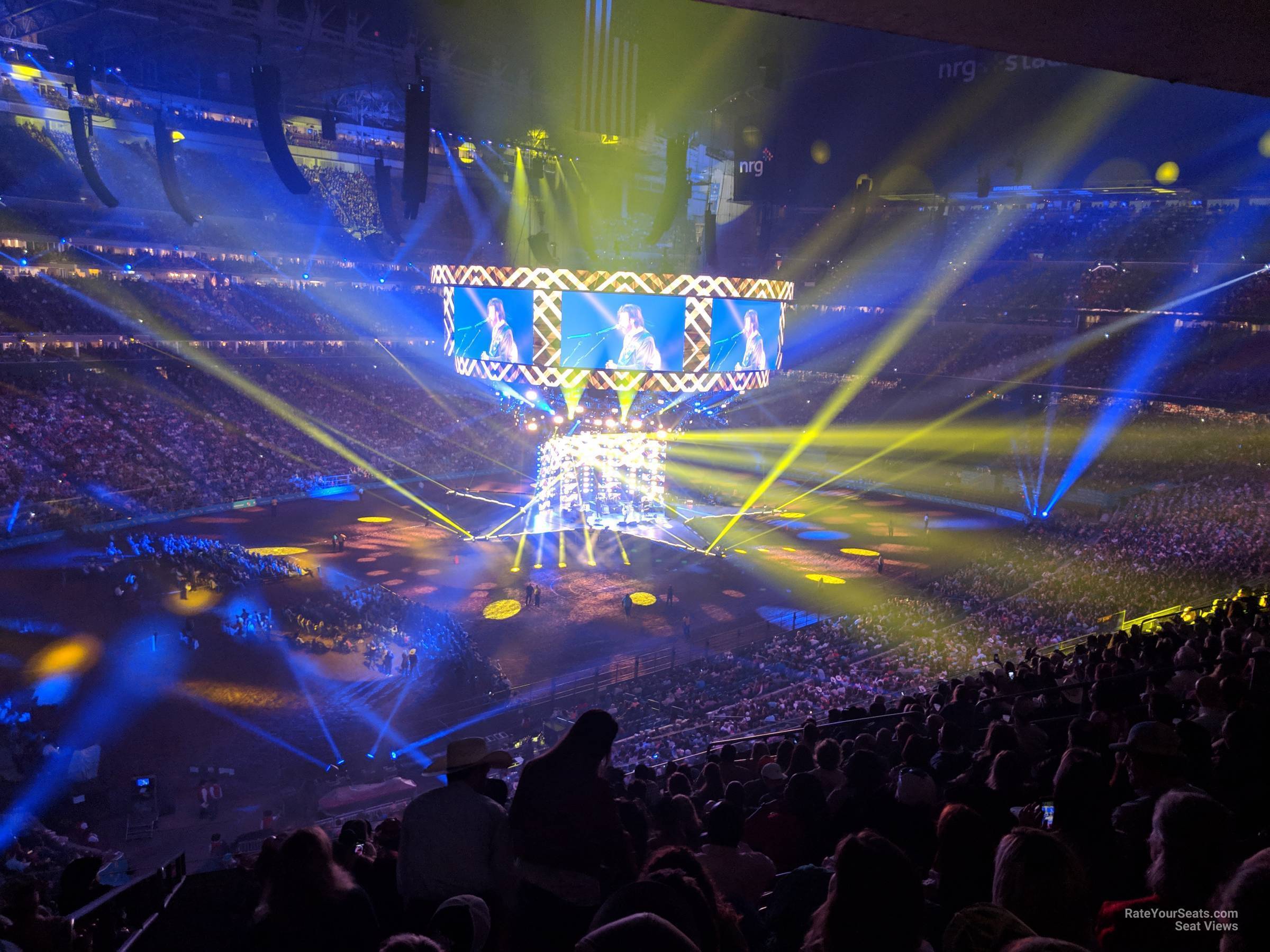 section 315, row v seat view  for concert - nrg stadium