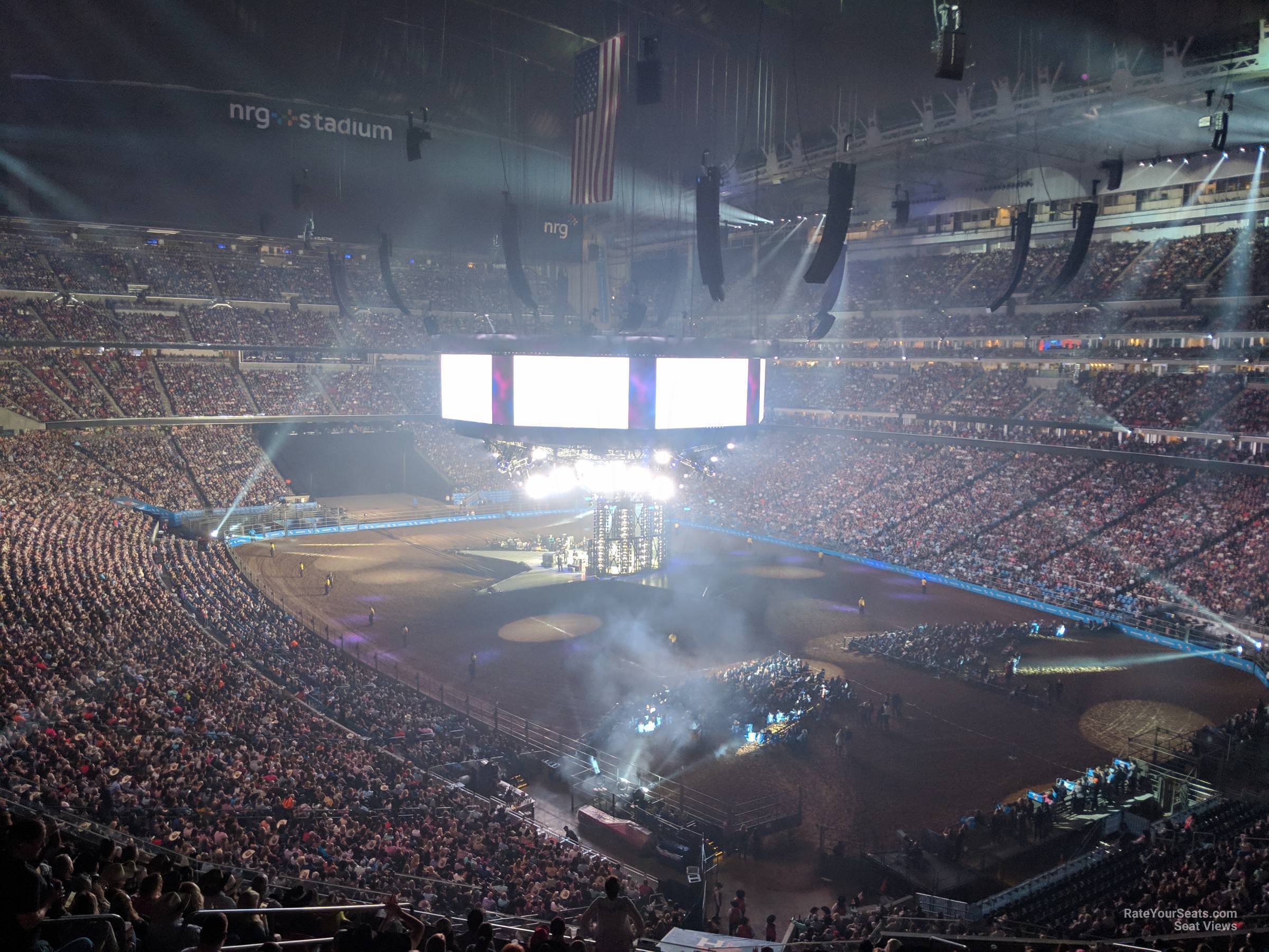 section 329, row v seat view  for concert - nrg stadium