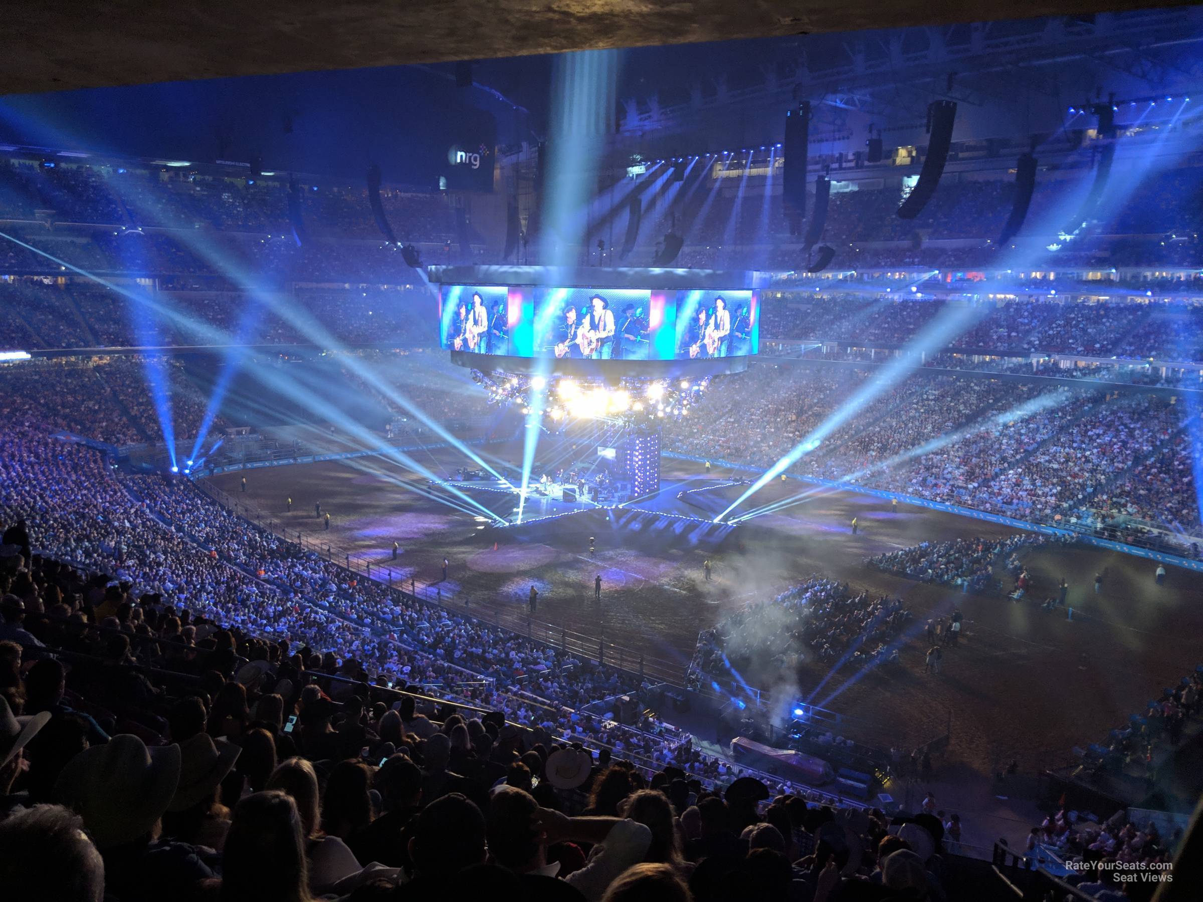 section 331, row v seat view  for concert - nrg stadium