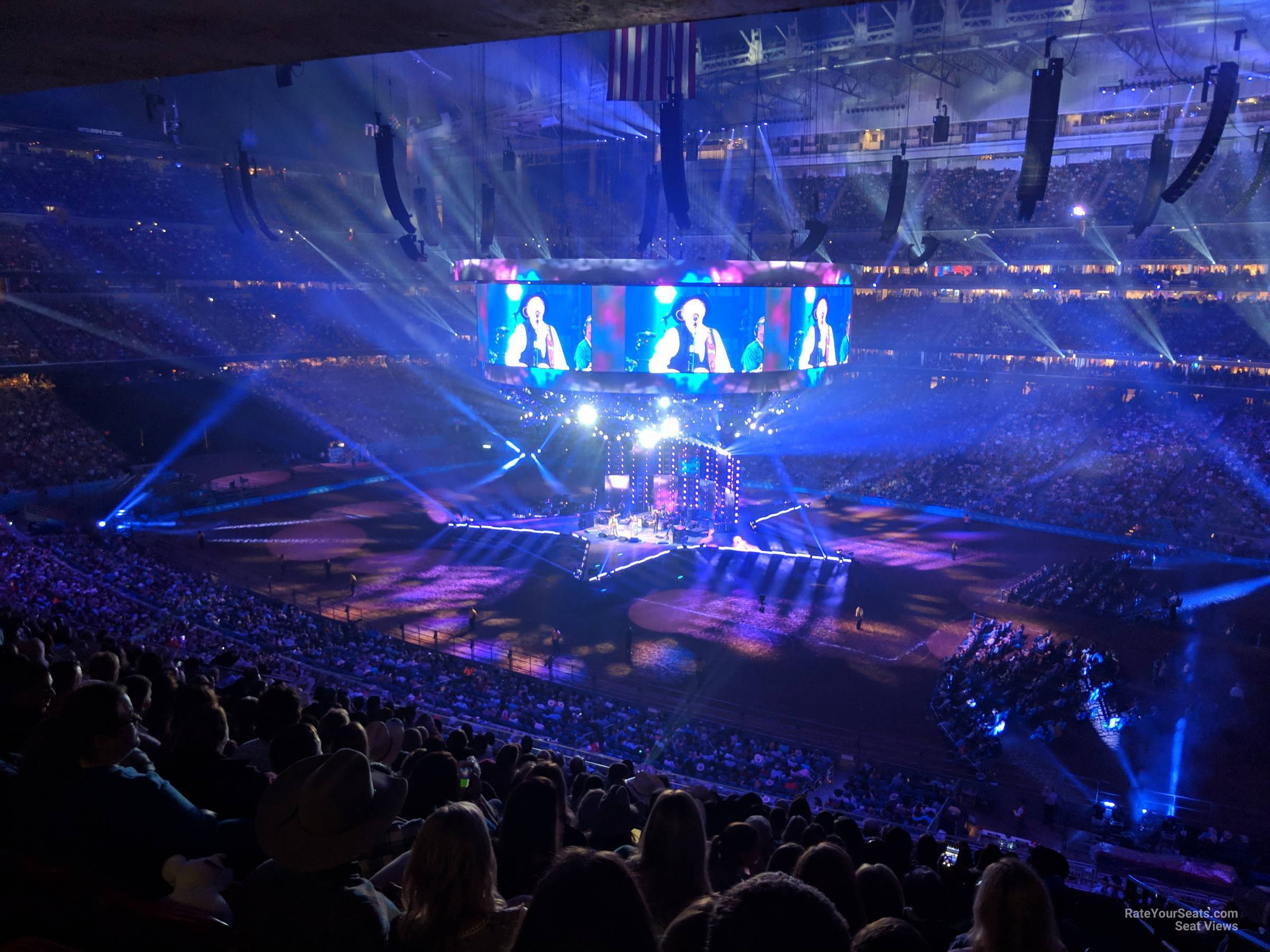 section 333, row v seat view  for concert - nrg stadium