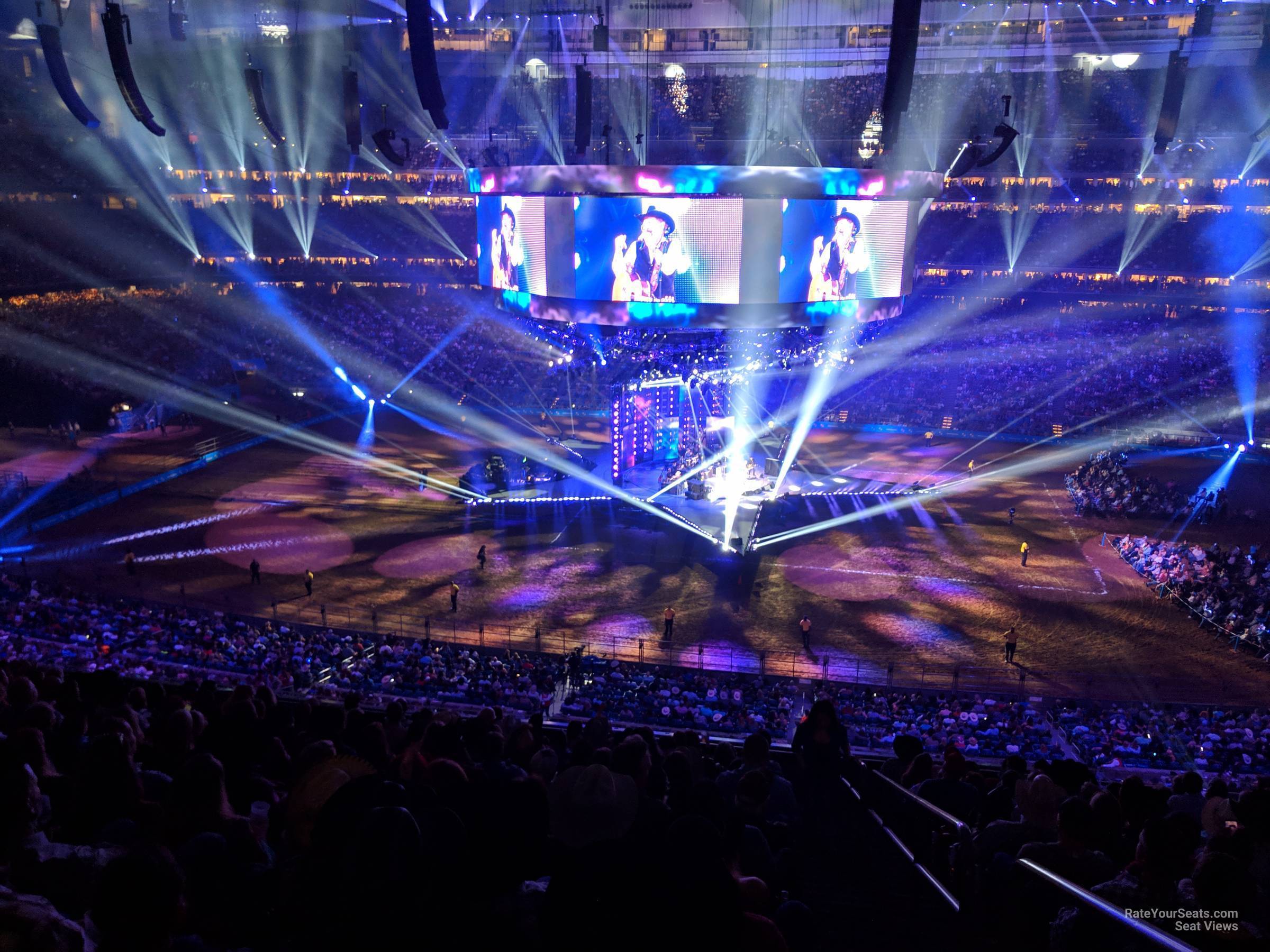 section 336, row v seat view  for concert - nrg stadium