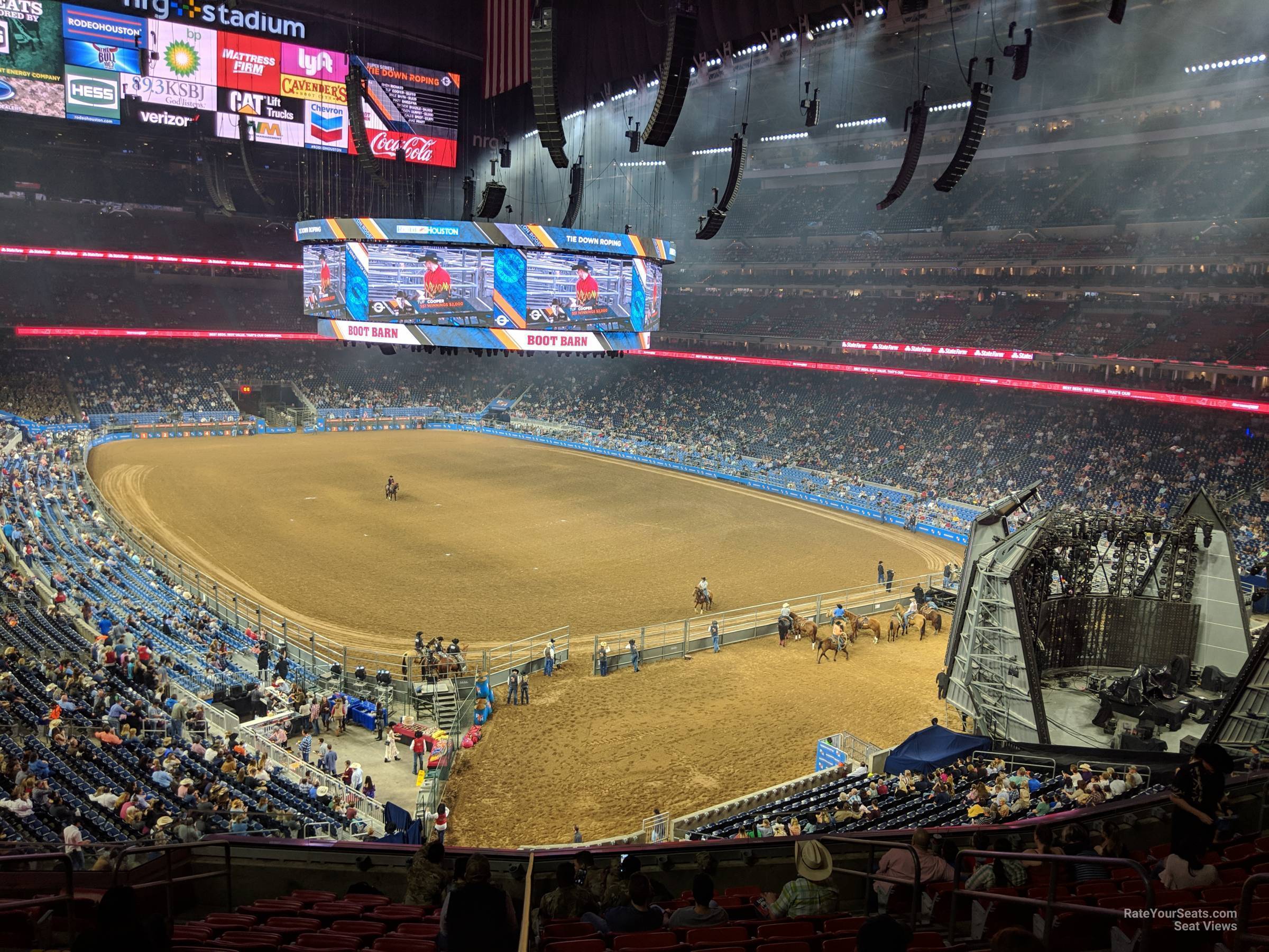 section 356, row j seat view  for concert - nrg stadium