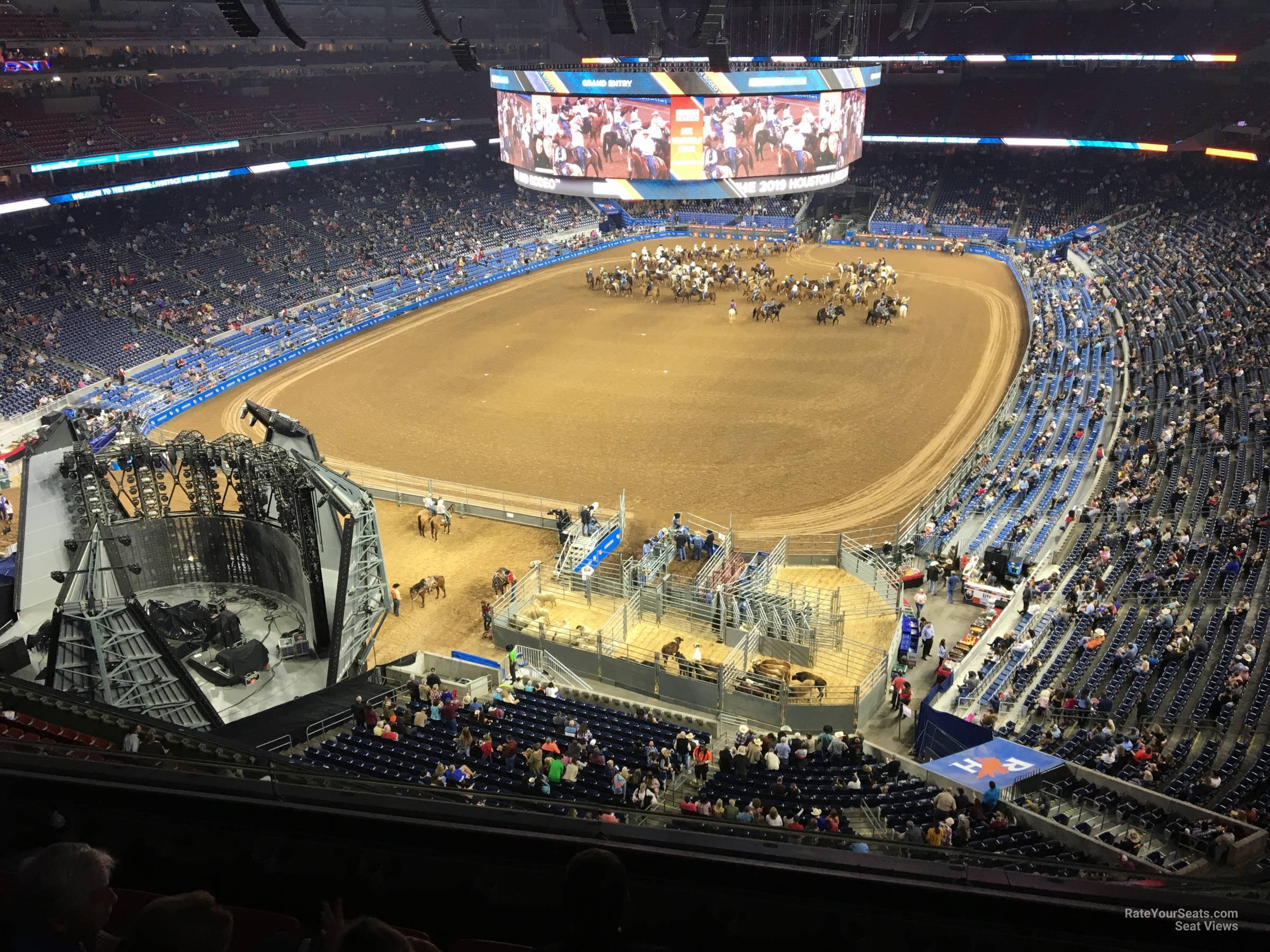 section 544, row h seat view  for concert - nrg stadium