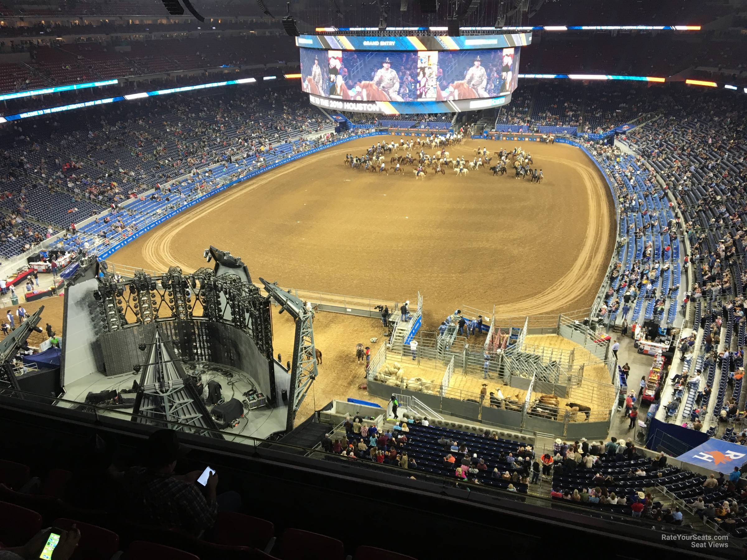 section 545, row h seat view  for concert - nrg stadium