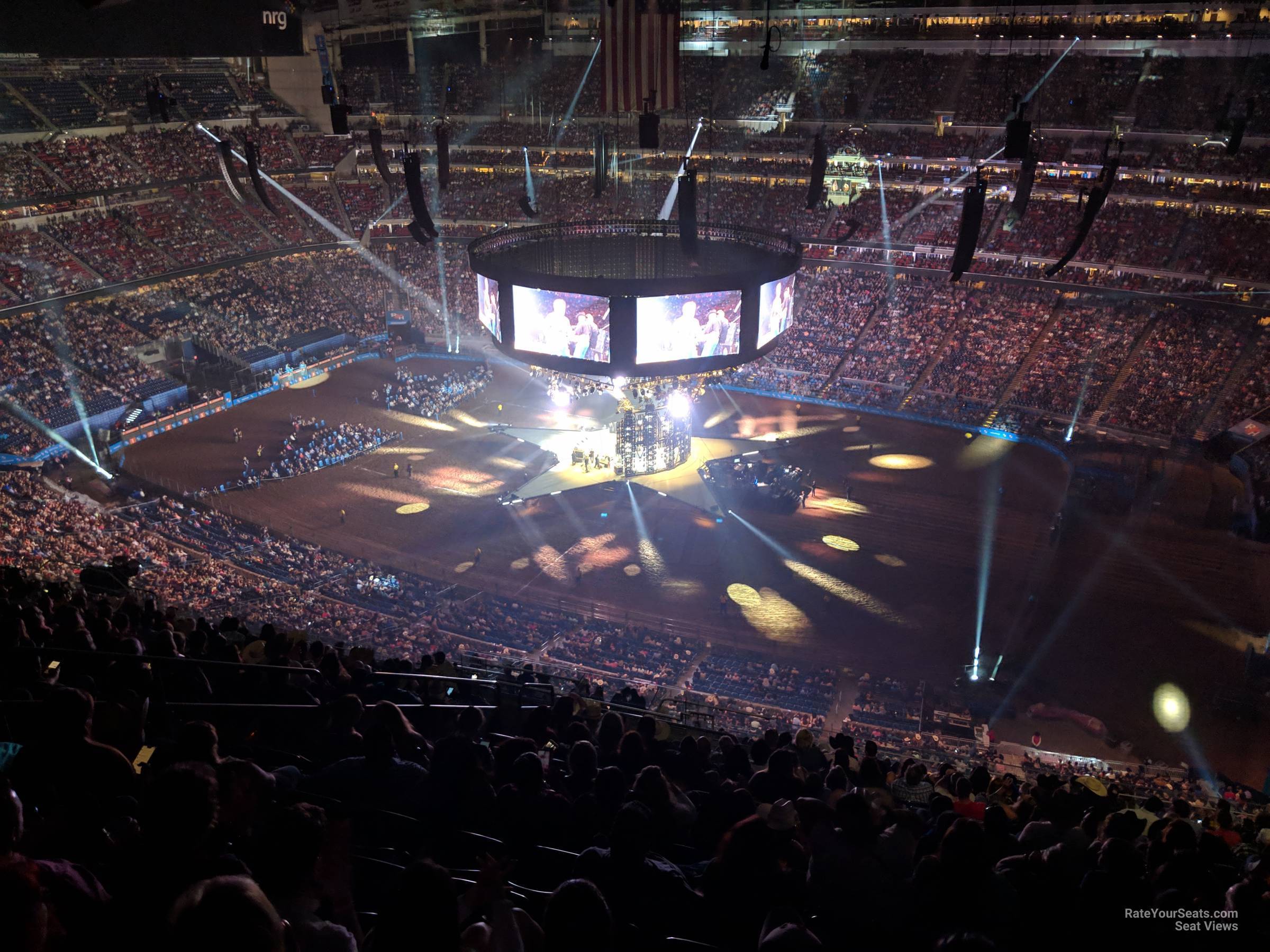 section 605, row t seat view  for concert - nrg stadium