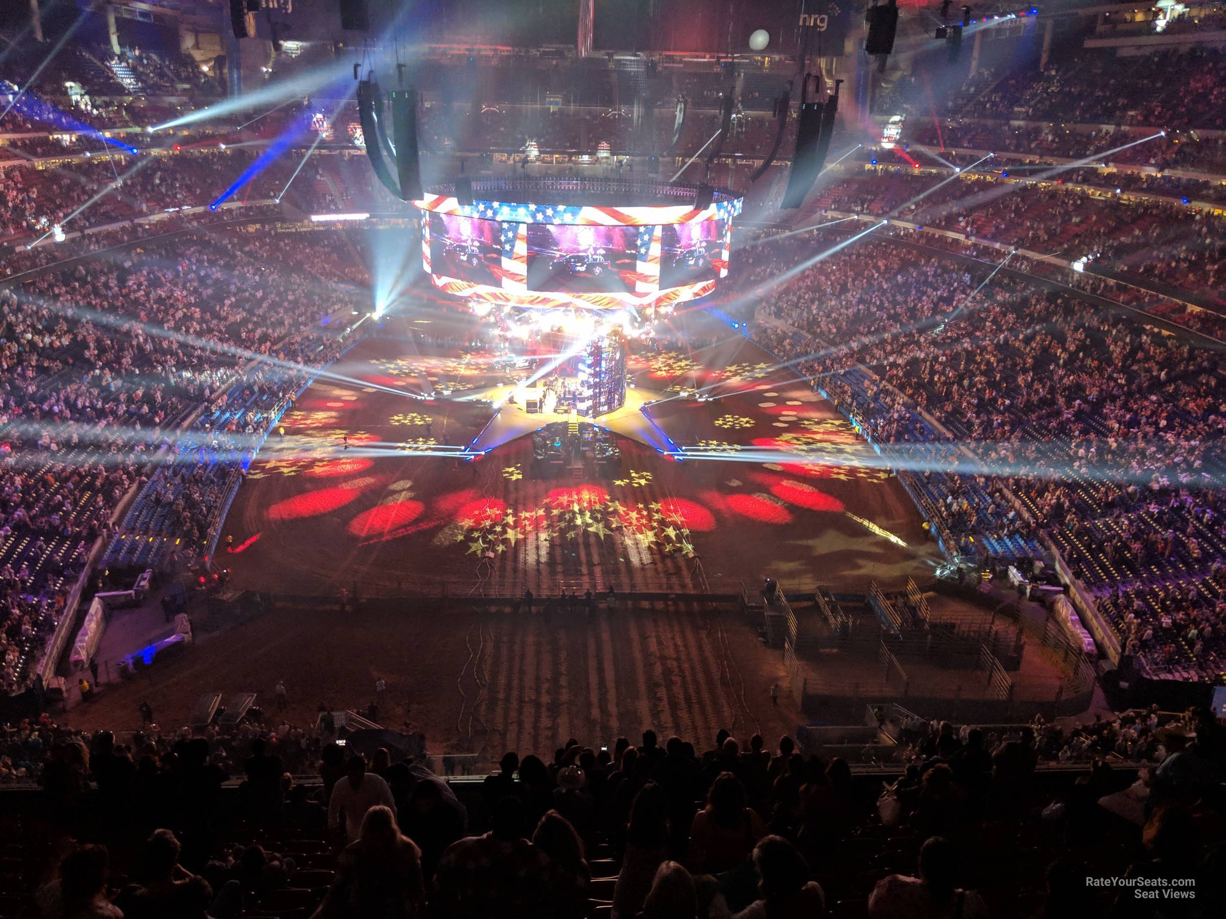 head-on concert view at NRG Stadium