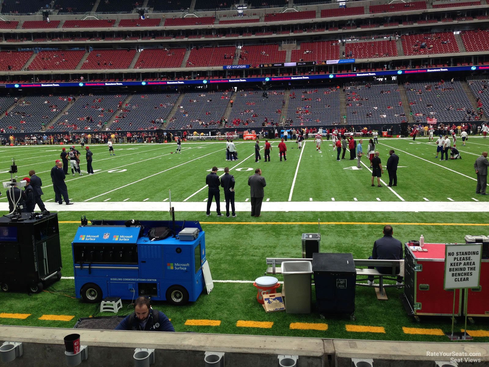 section 106, row c seat view  for football - nrg stadium