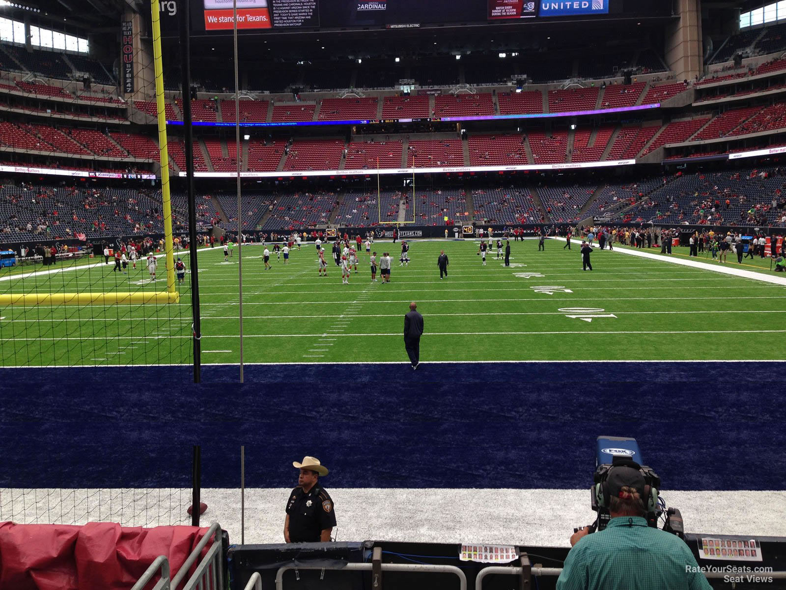 section 116, row c seat view  for football - nrg stadium