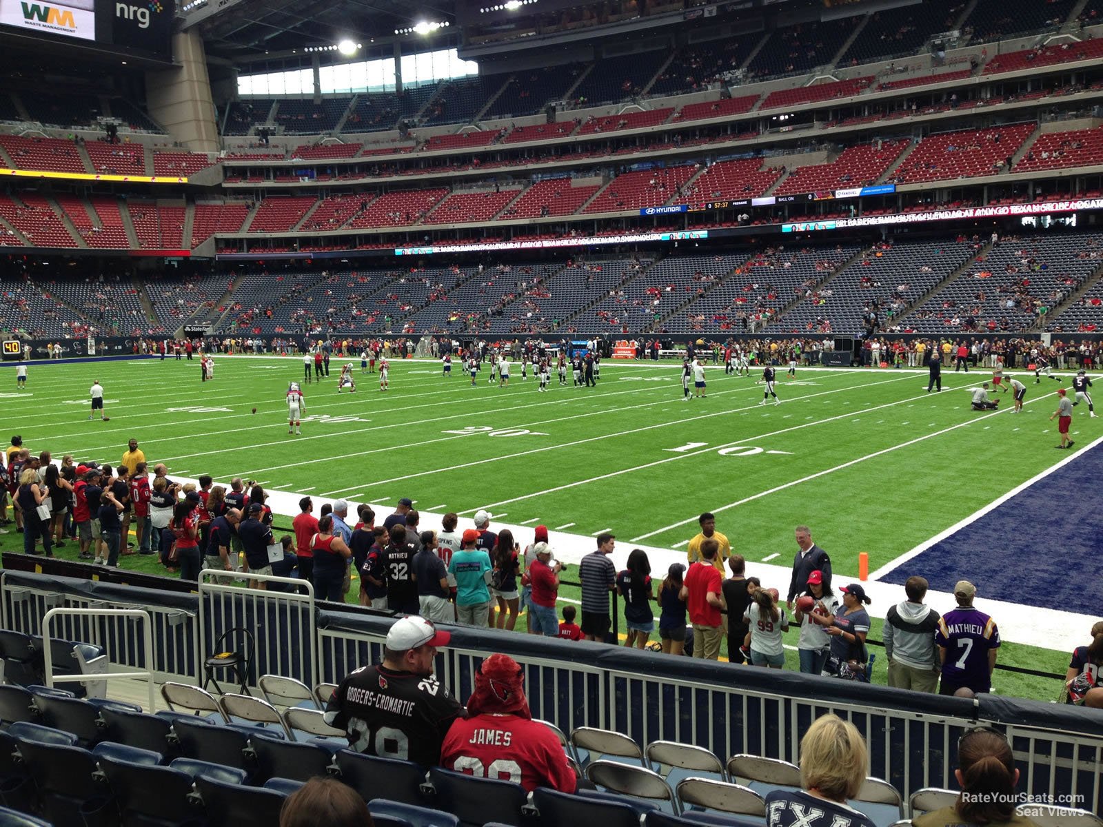 section 122, row c seat view  for football - nrg stadium
