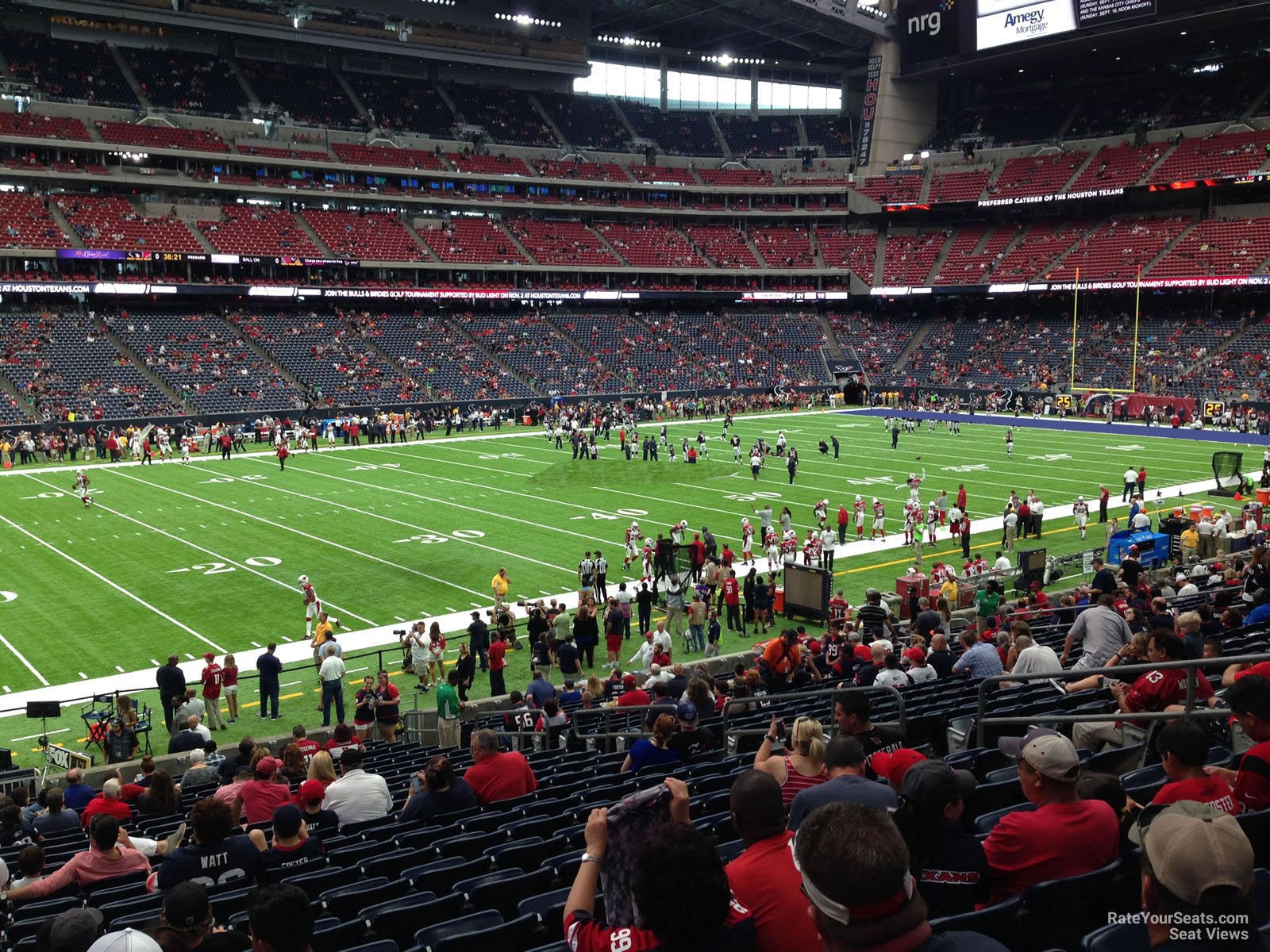 Field Level Sideline NRG Stadium Football Seating