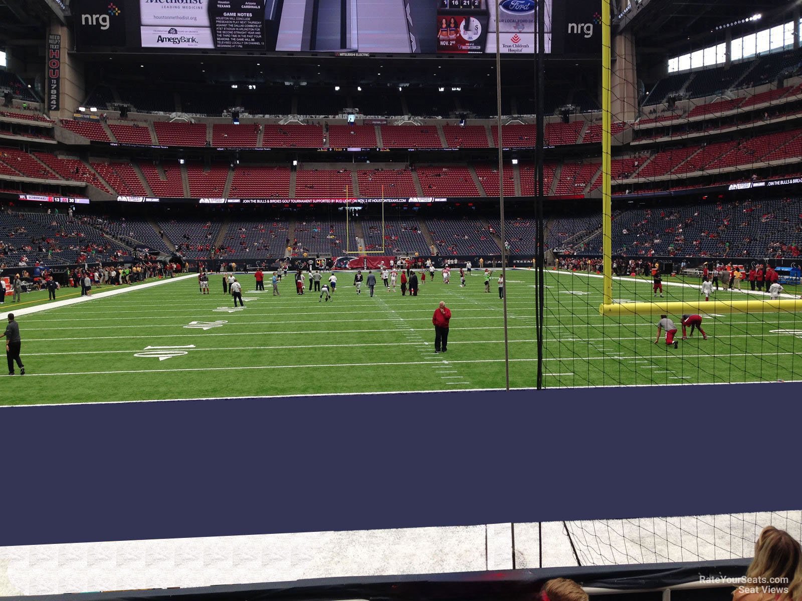 section 137, row c seat view  for football - nrg stadium