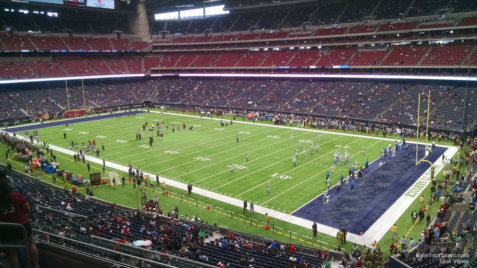 section 304, row l seat view  for football - nrg stadium