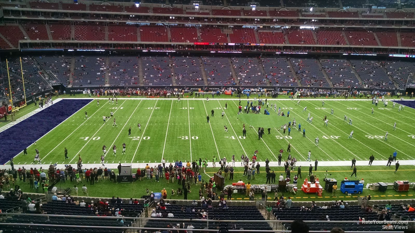section 311, row l seat view  for football - nrg stadium