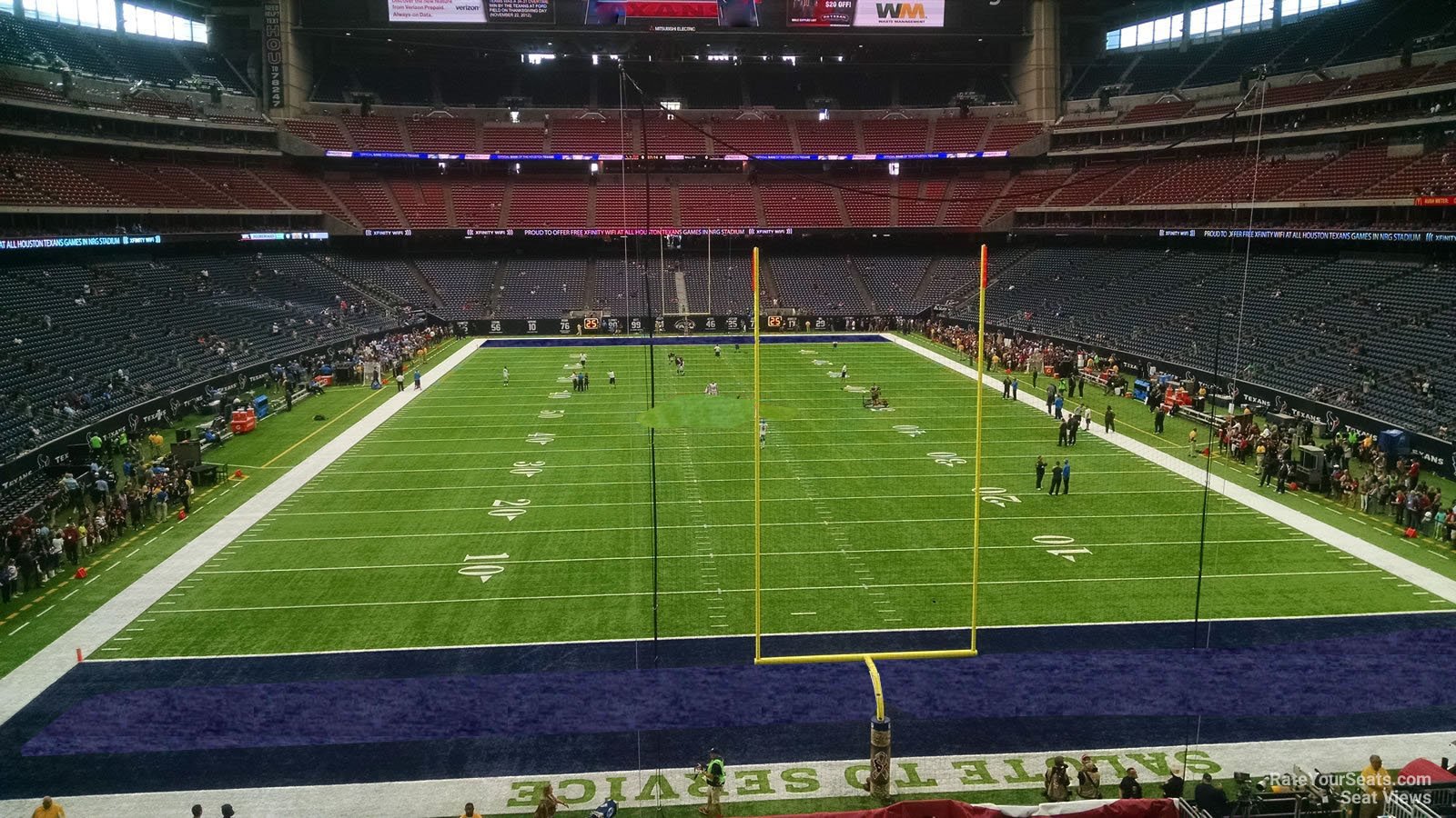 section 324, row a seat view  for football - nrg stadium