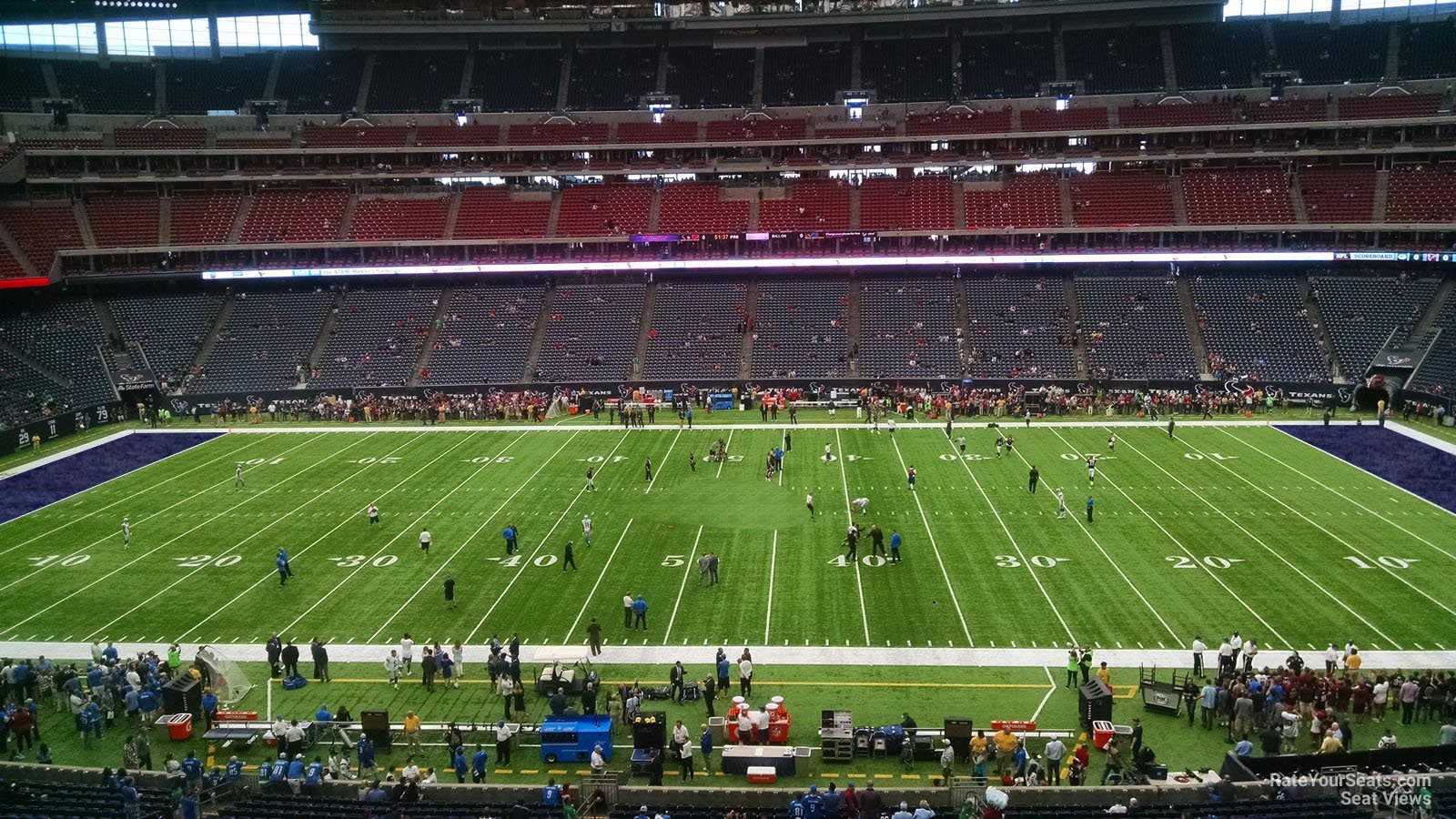 section 337, row l seat view  for football - nrg stadium