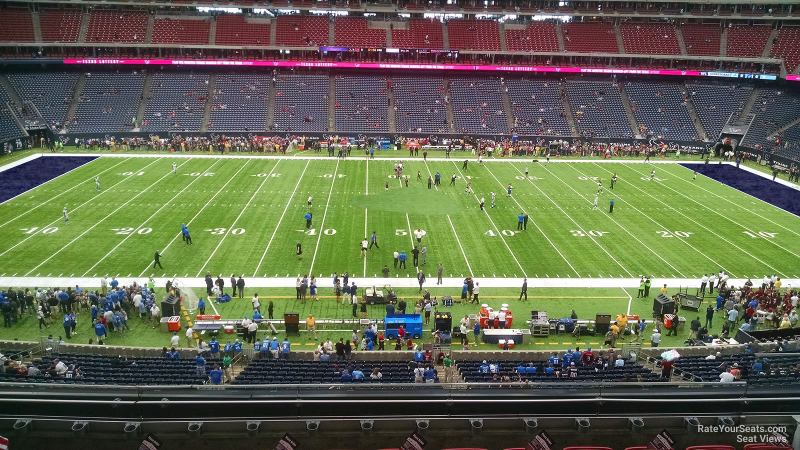 section 338, row l seat view  for football - nrg stadium