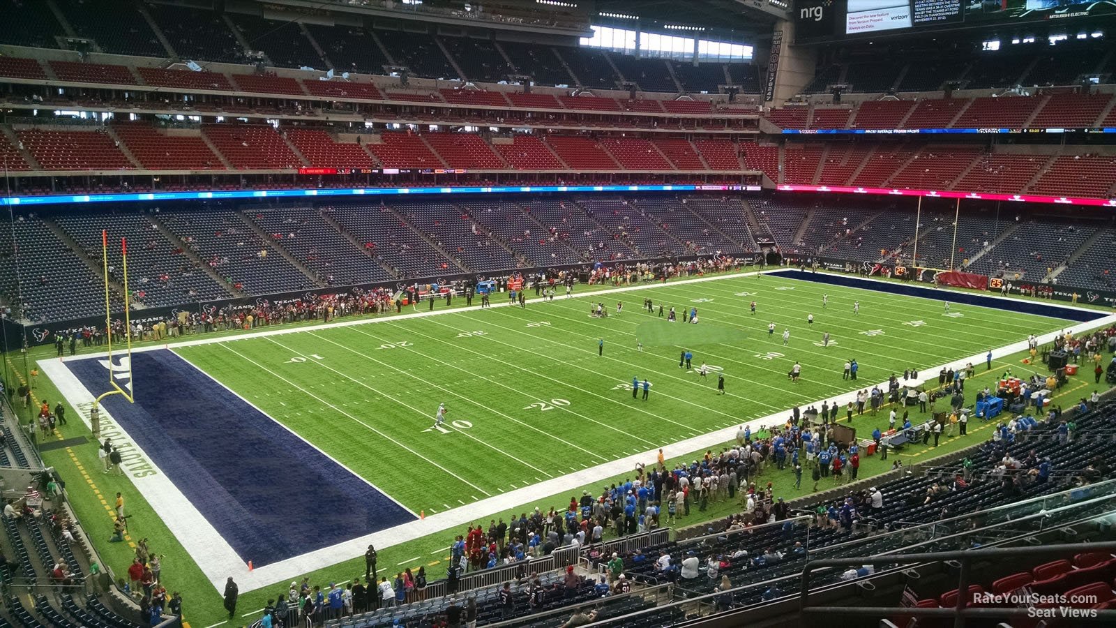 section 343, row l seat view  for football - nrg stadium