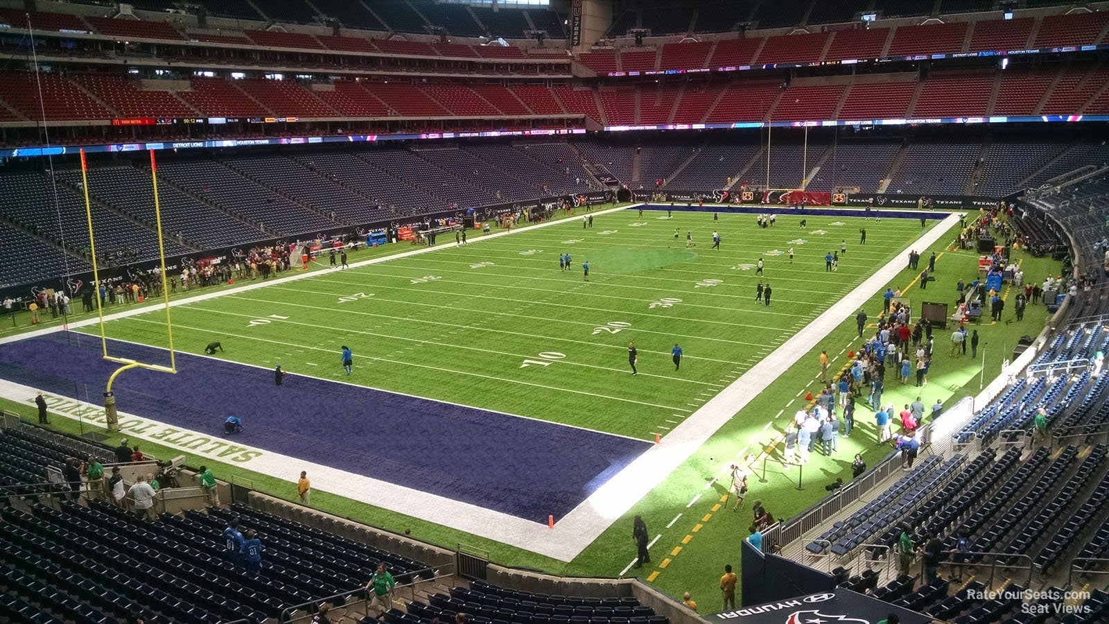 section 347, row a seat view  for football - nrg stadium