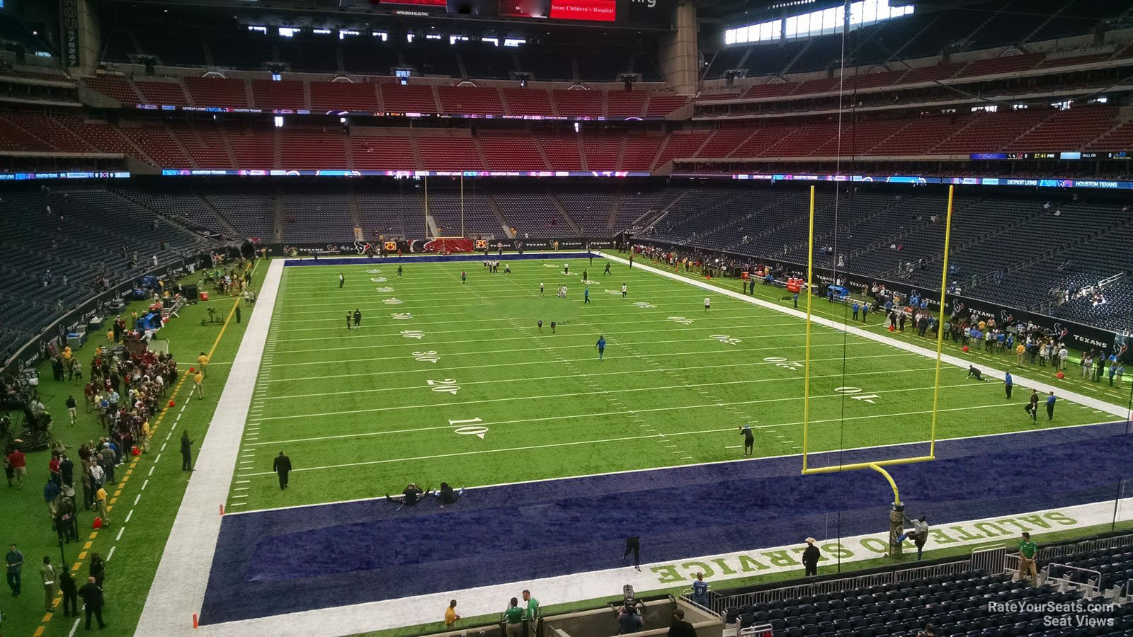 section 353, row a seat view  for football - nrg stadium