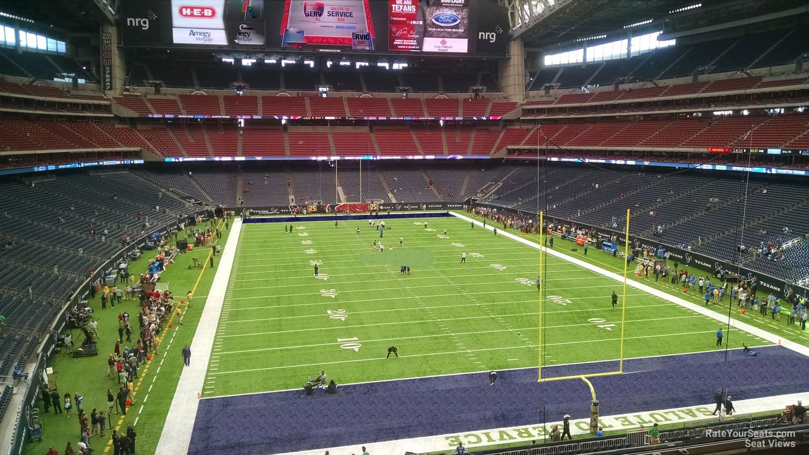 section 353, row h seat view  for football - nrg stadium