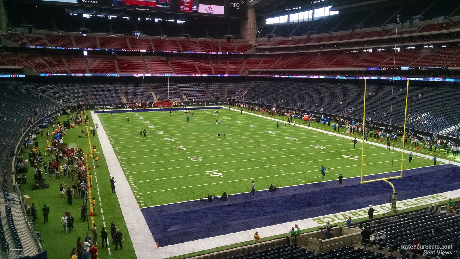 section 354, row a seat view  for football - nrg stadium