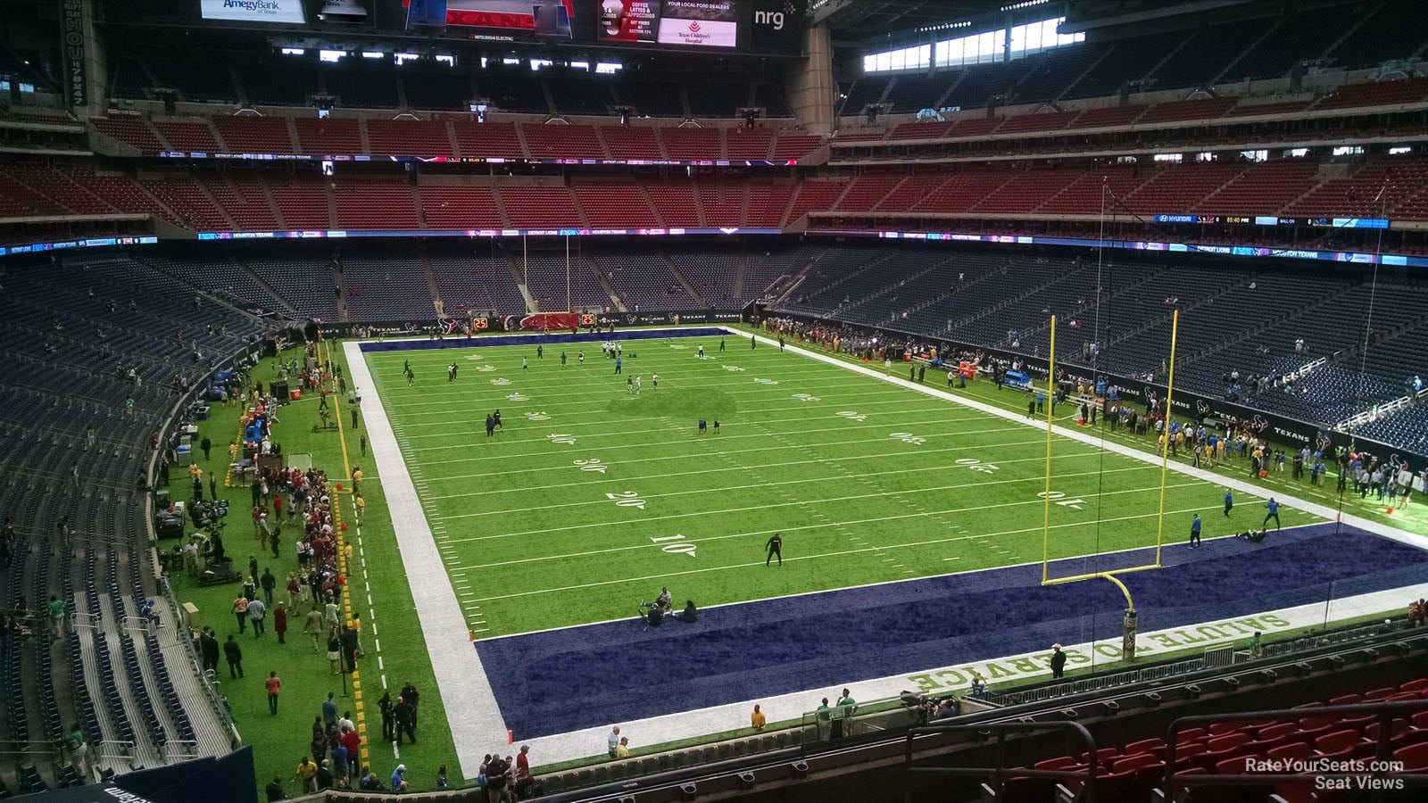 section 354, row h seat view  for football - nrg stadium