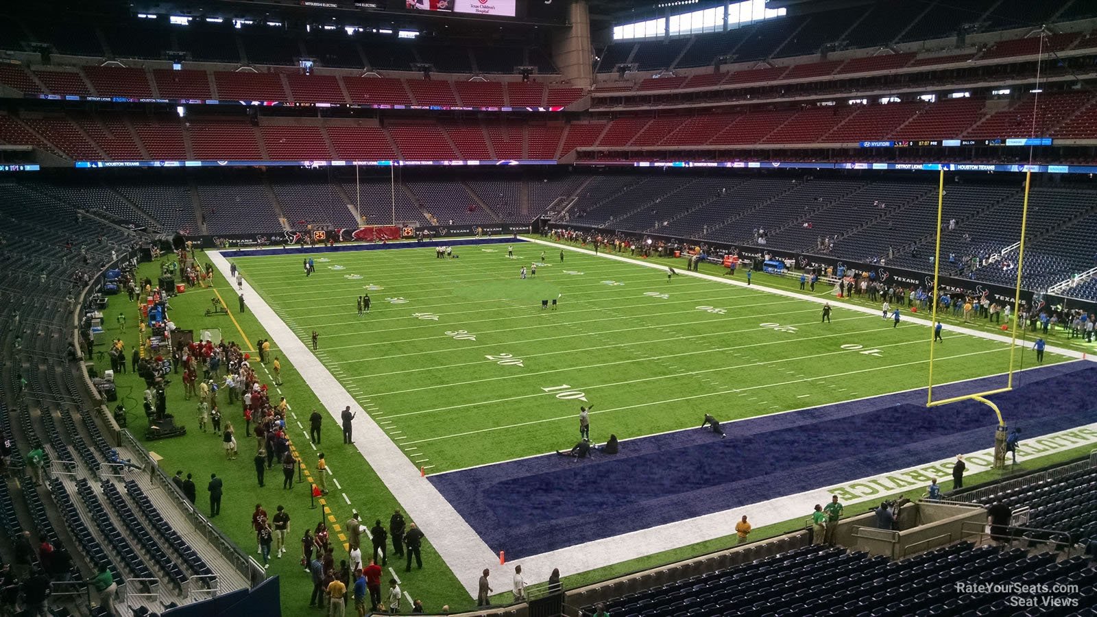 section 355, row a seat view  for football - nrg stadium