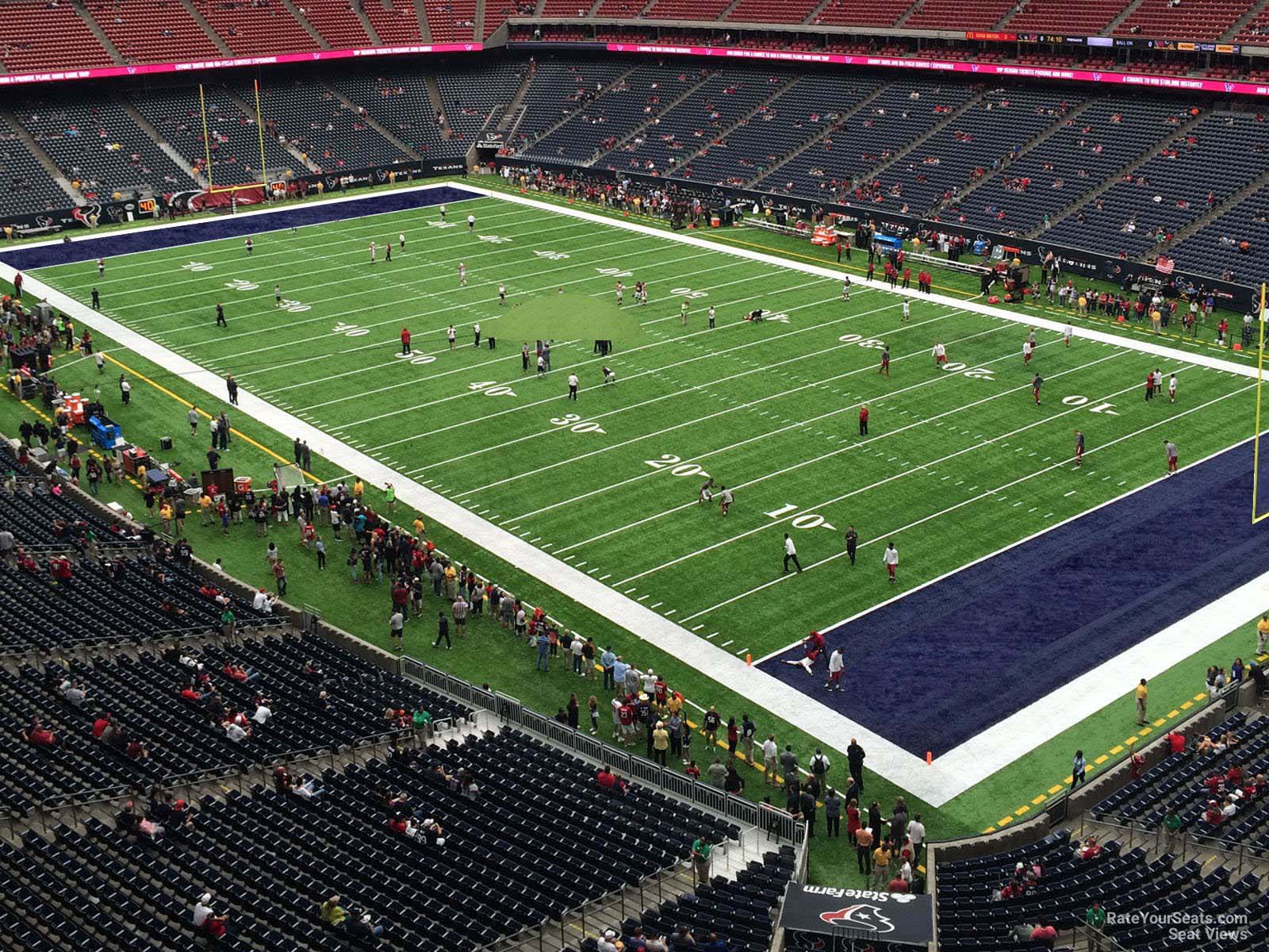 section 501, row h seat view  for football - nrg stadium