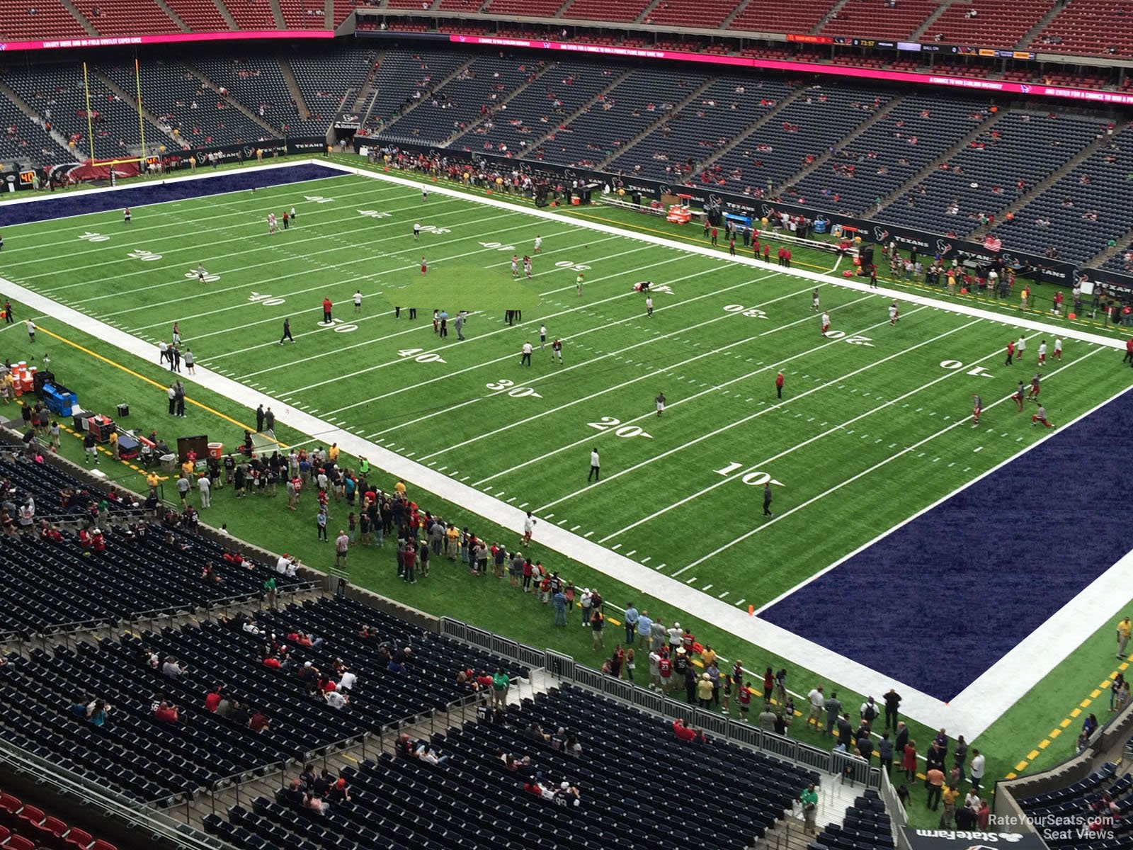 section 502, row h seat view  for football - nrg stadium