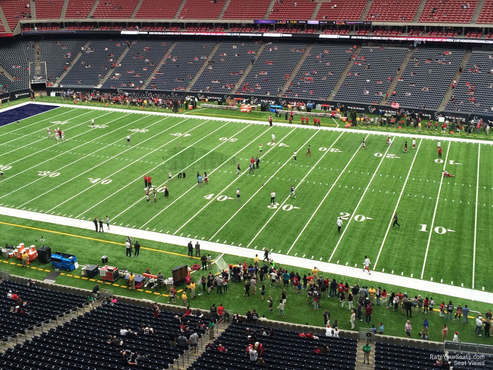 section 505, row h seat view  for football - nrg stadium