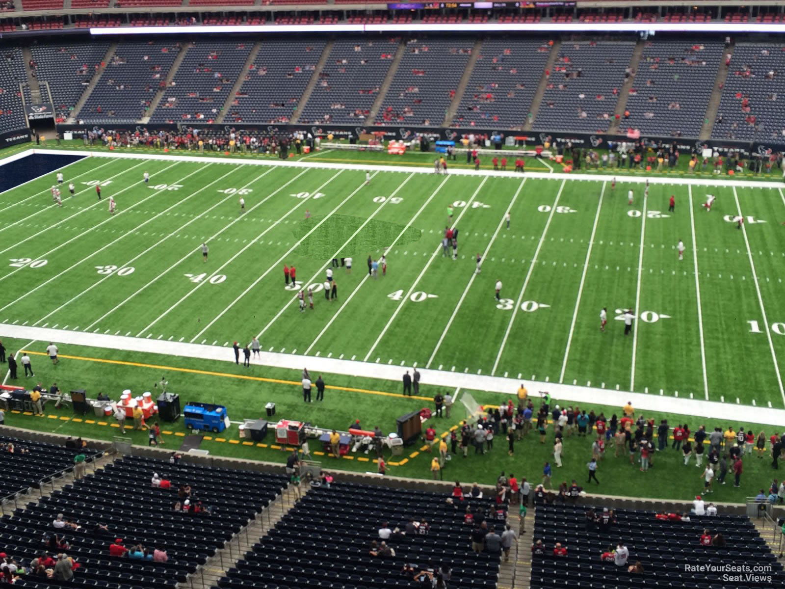 section 506, row h seat view  for football - nrg stadium