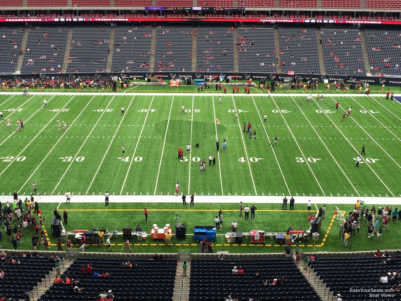 section 508, row h seat view  for football - nrg stadium