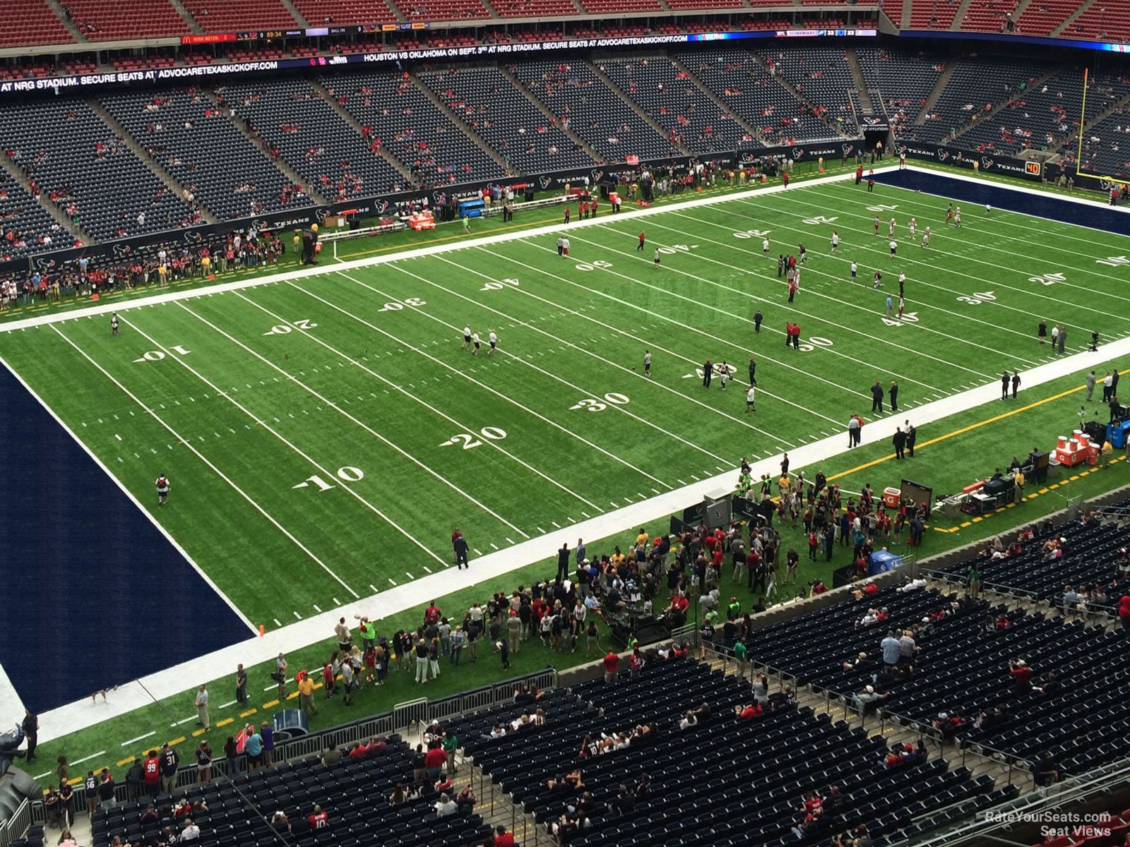 section 513, row h seat view  for football - nrg stadium