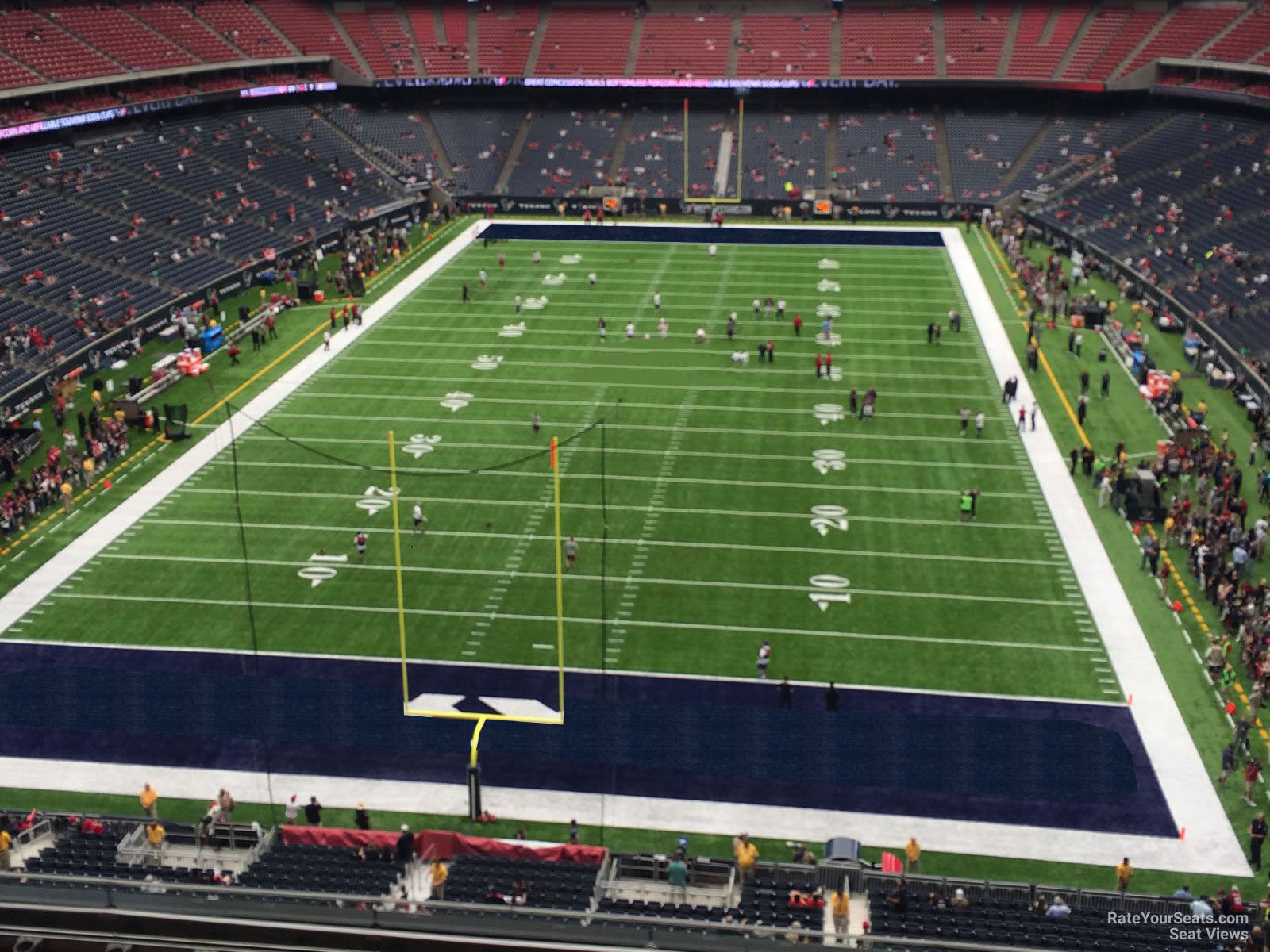 section 520, row h seat view  for football - nrg stadium
