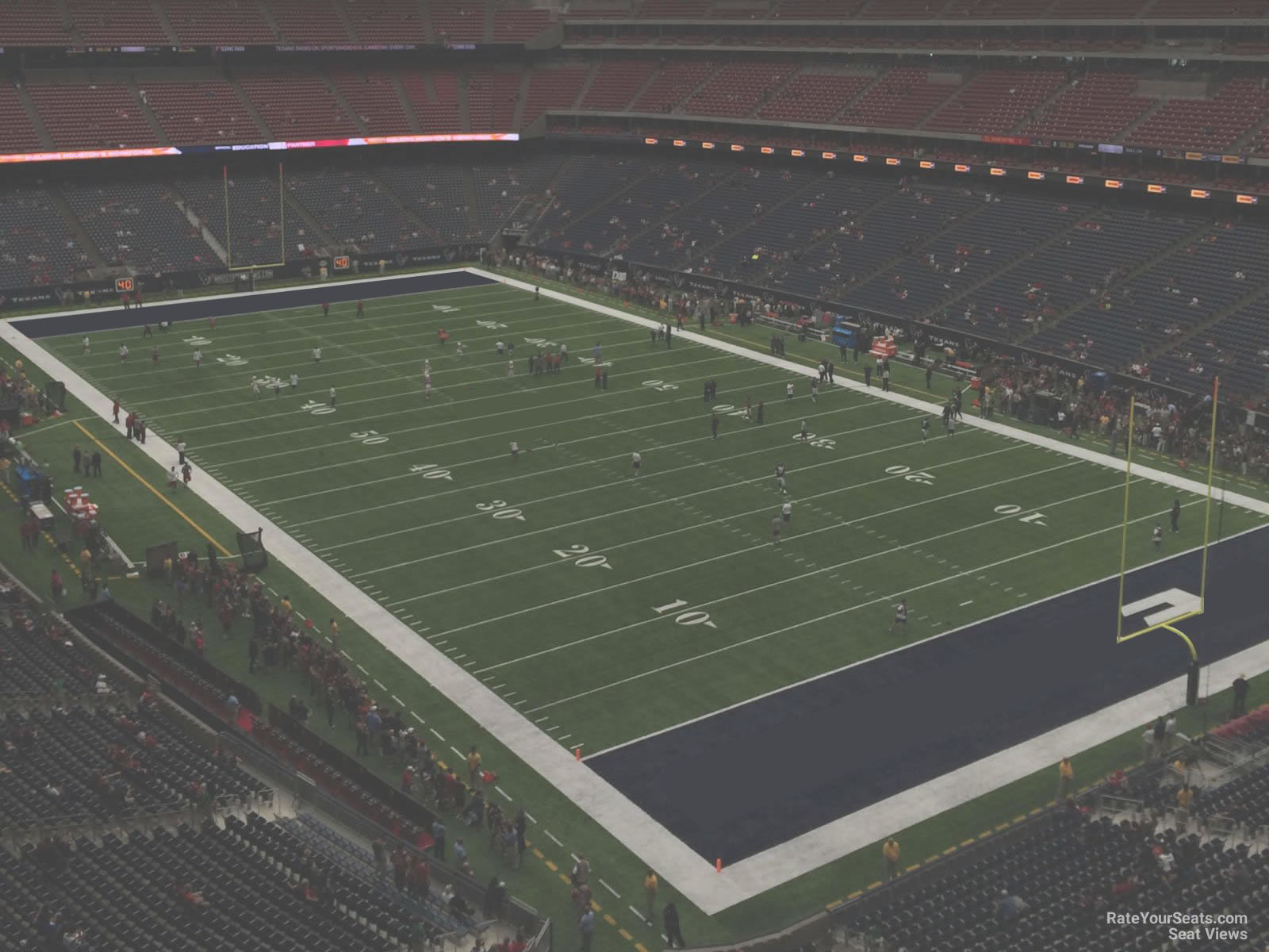 section 526, row h seat view  for football - nrg stadium