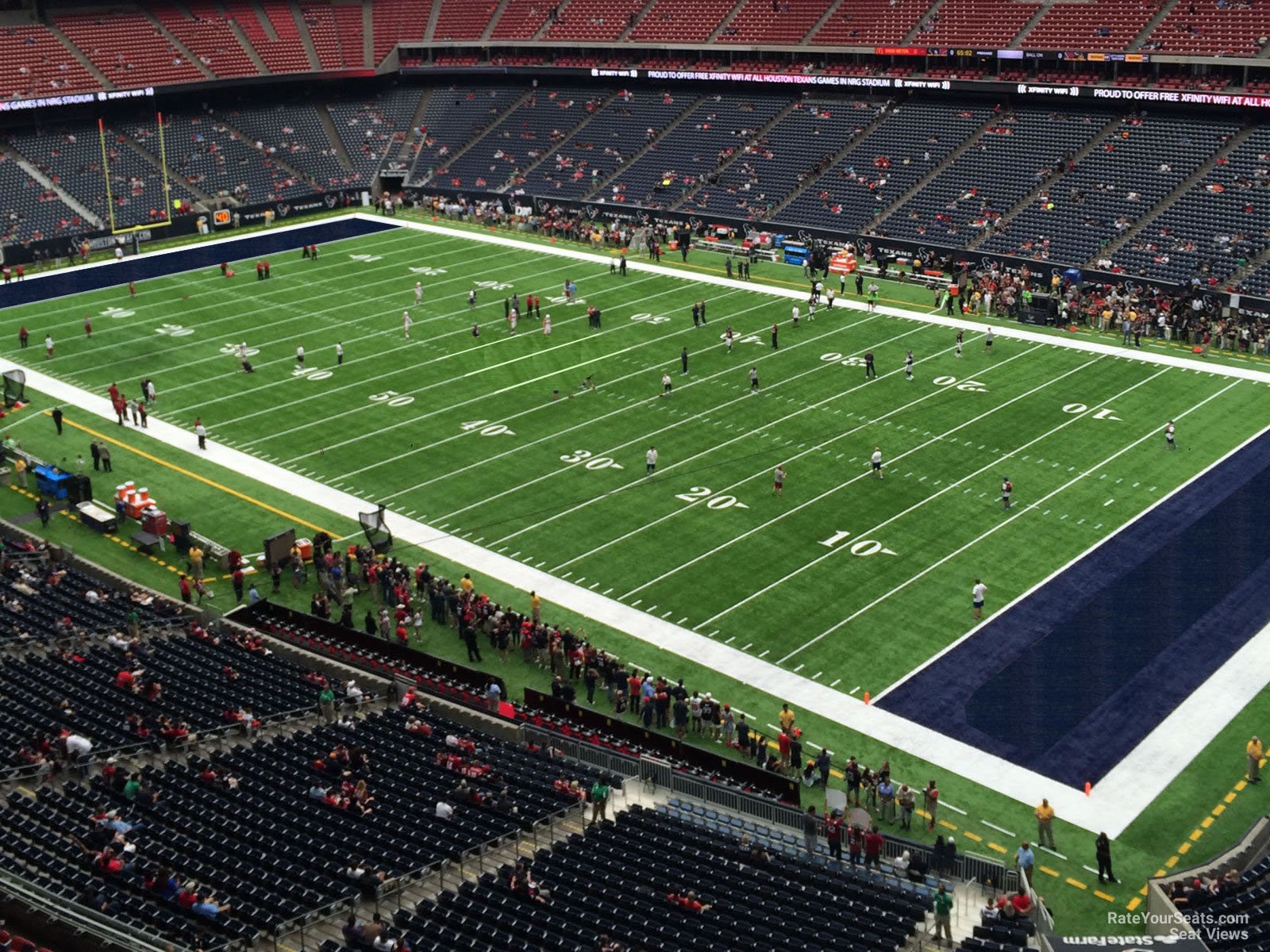 section 528, row h seat view  for football - nrg stadium