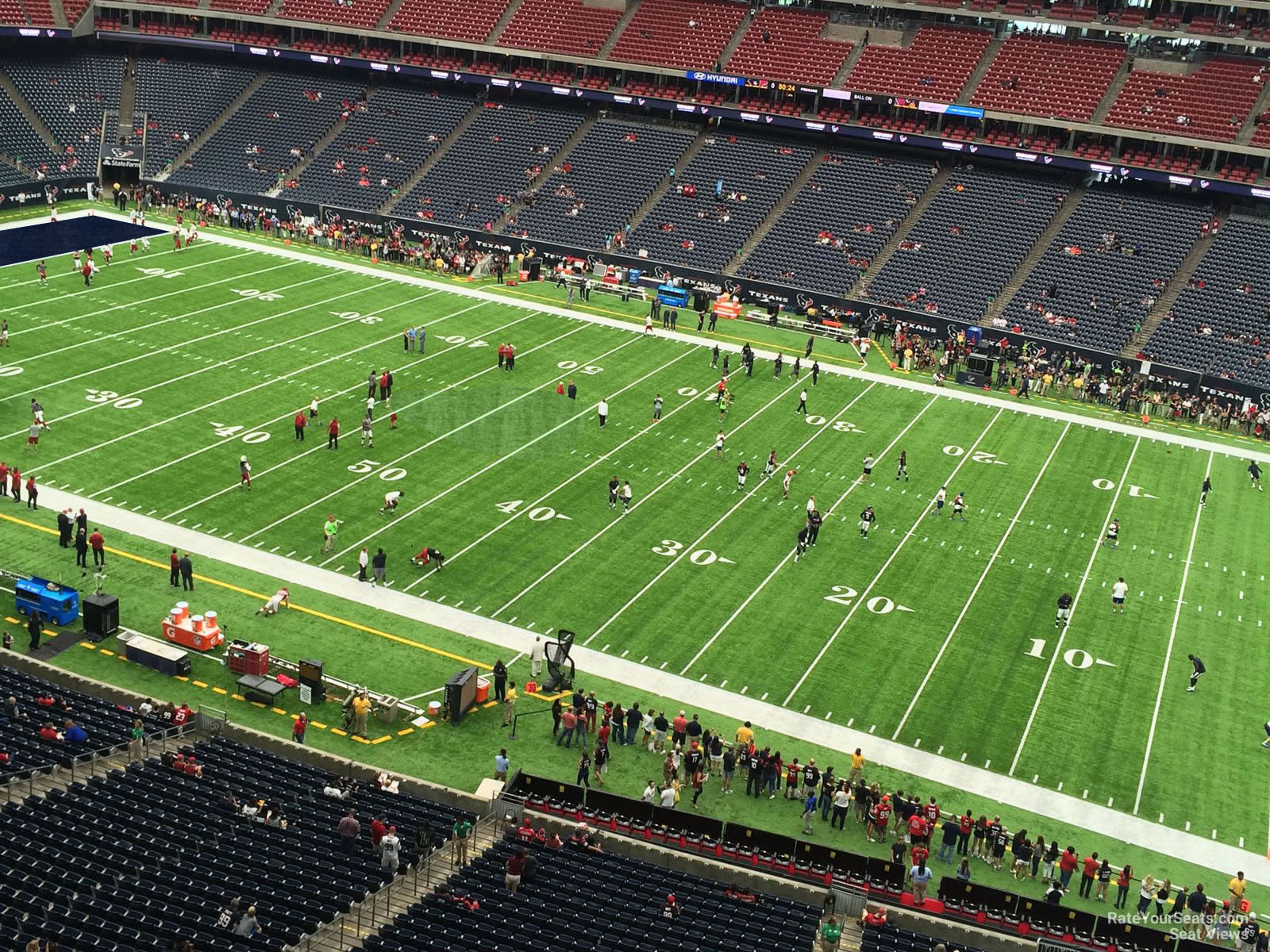 section 531, row h seat view  for football - nrg stadium