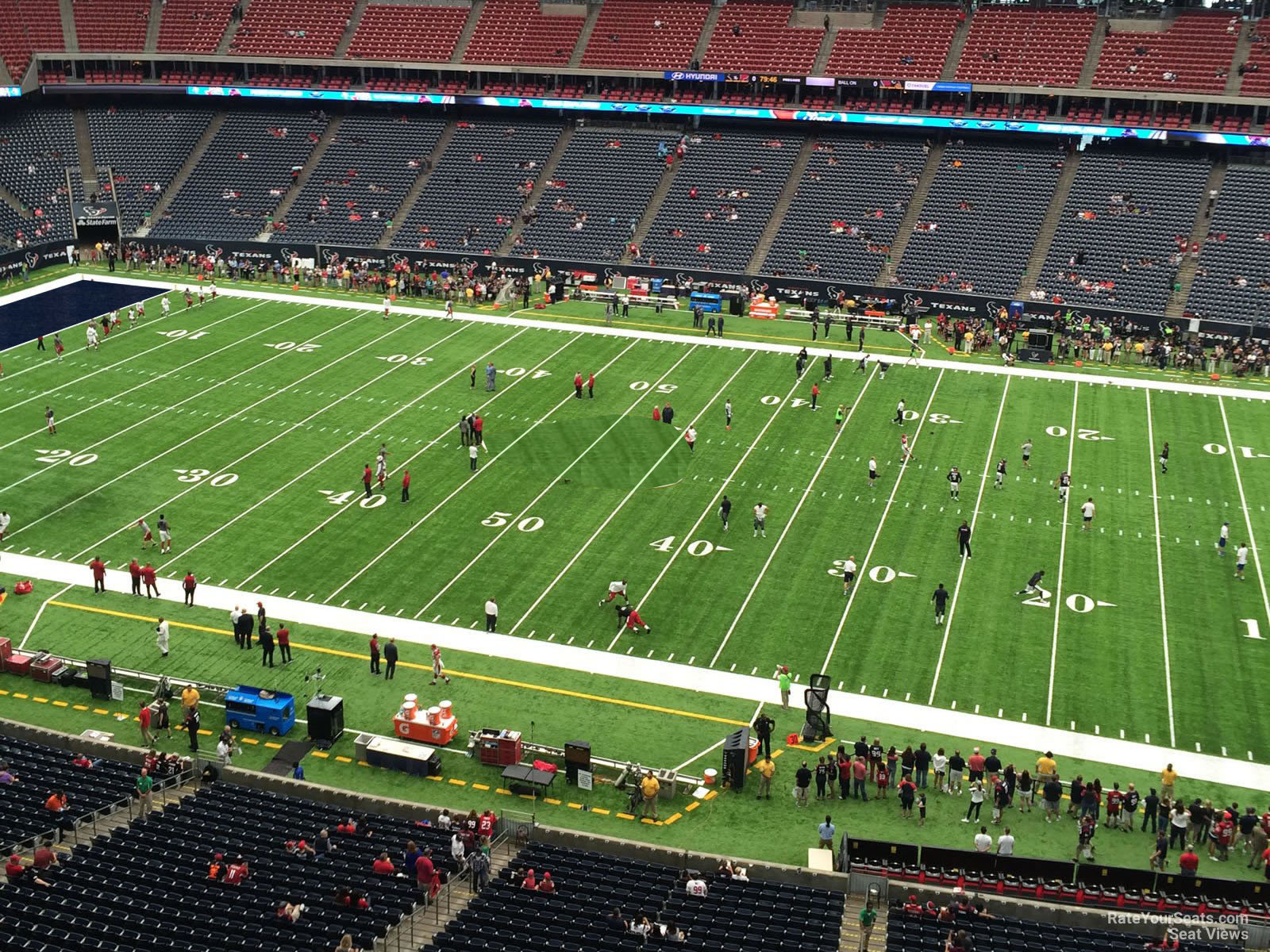 section 532, row h seat view  for football - nrg stadium