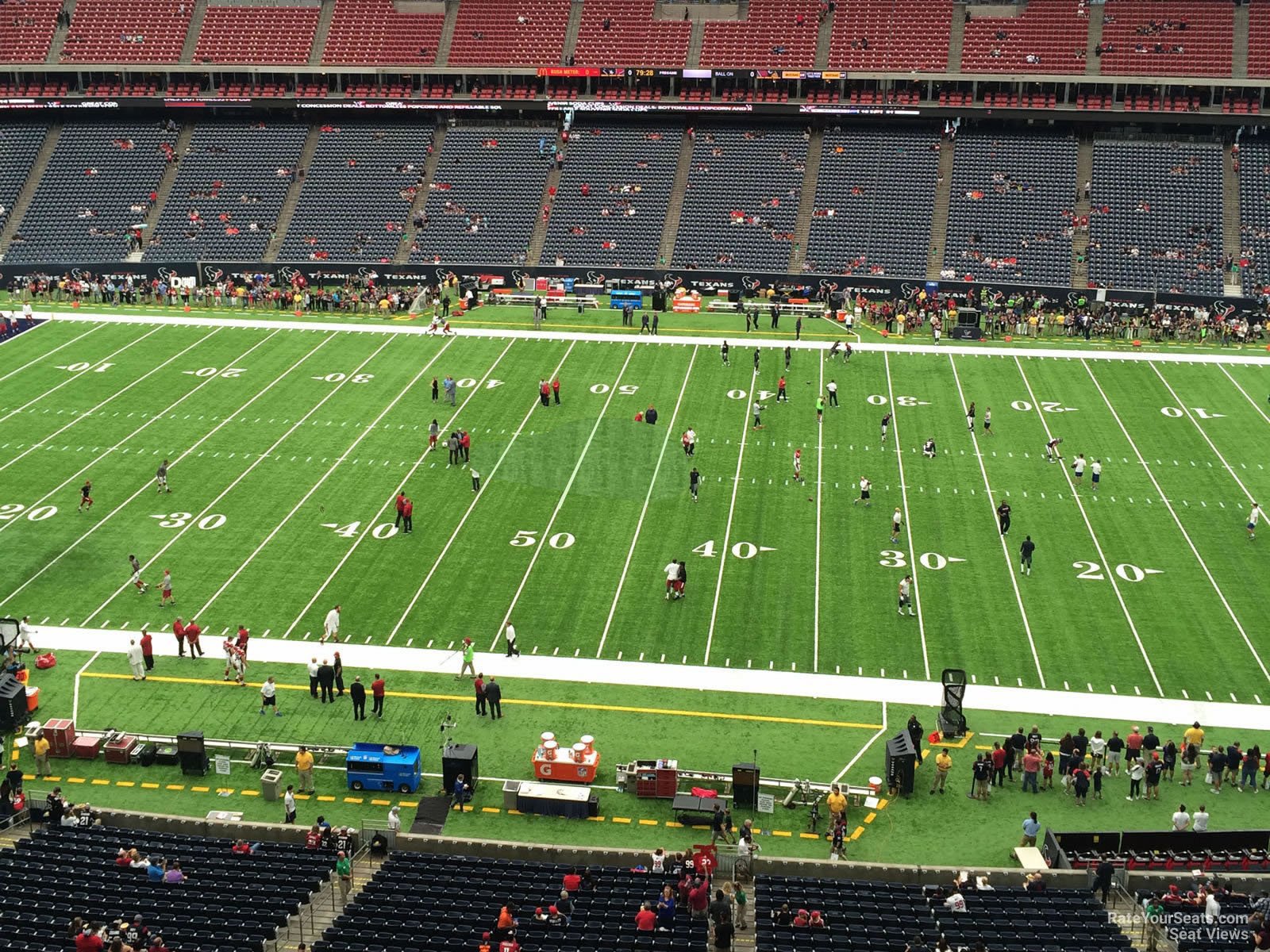 section 533, row h seat view  for football - nrg stadium