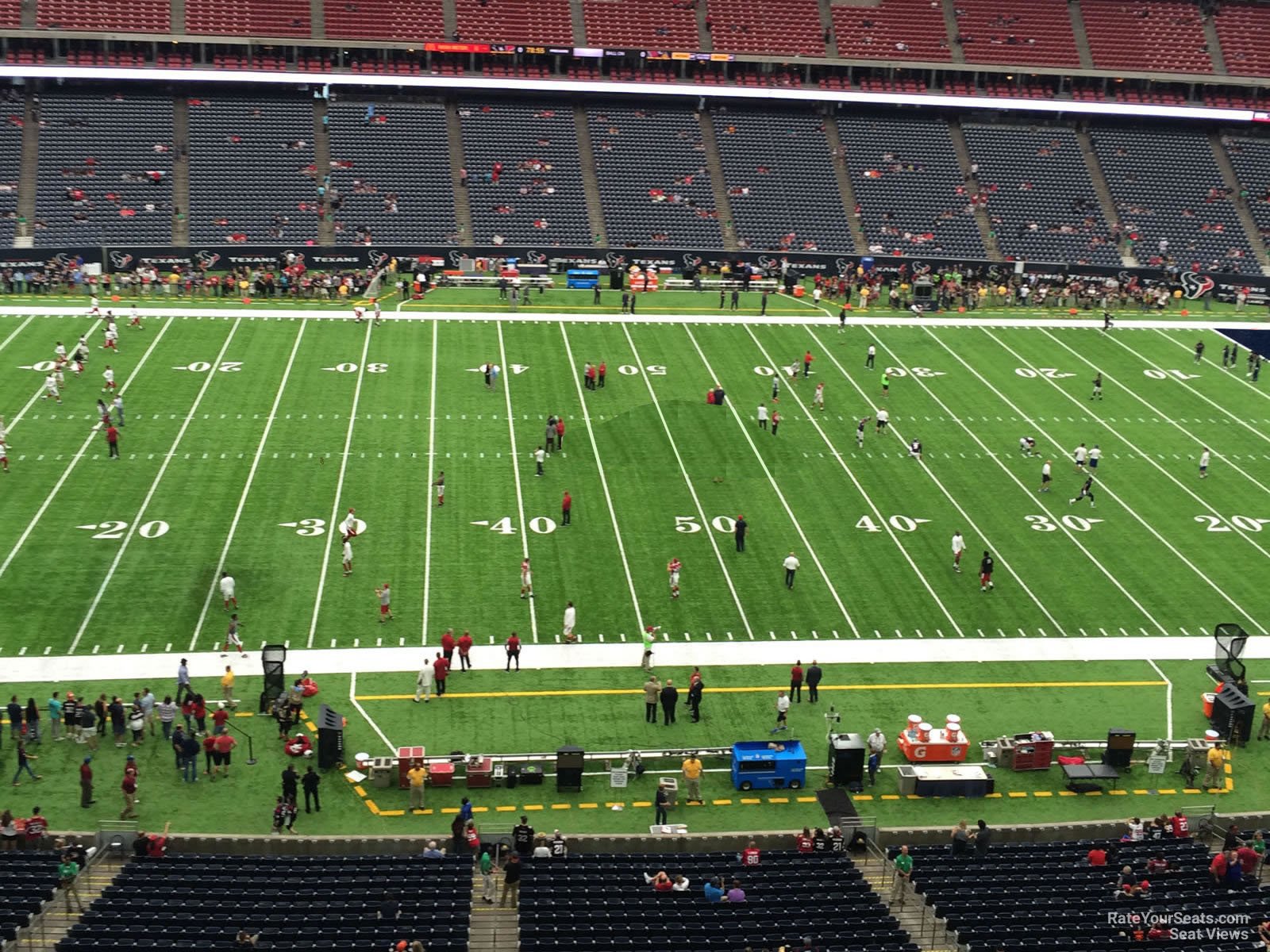 section 535, row h seat view  for football - nrg stadium