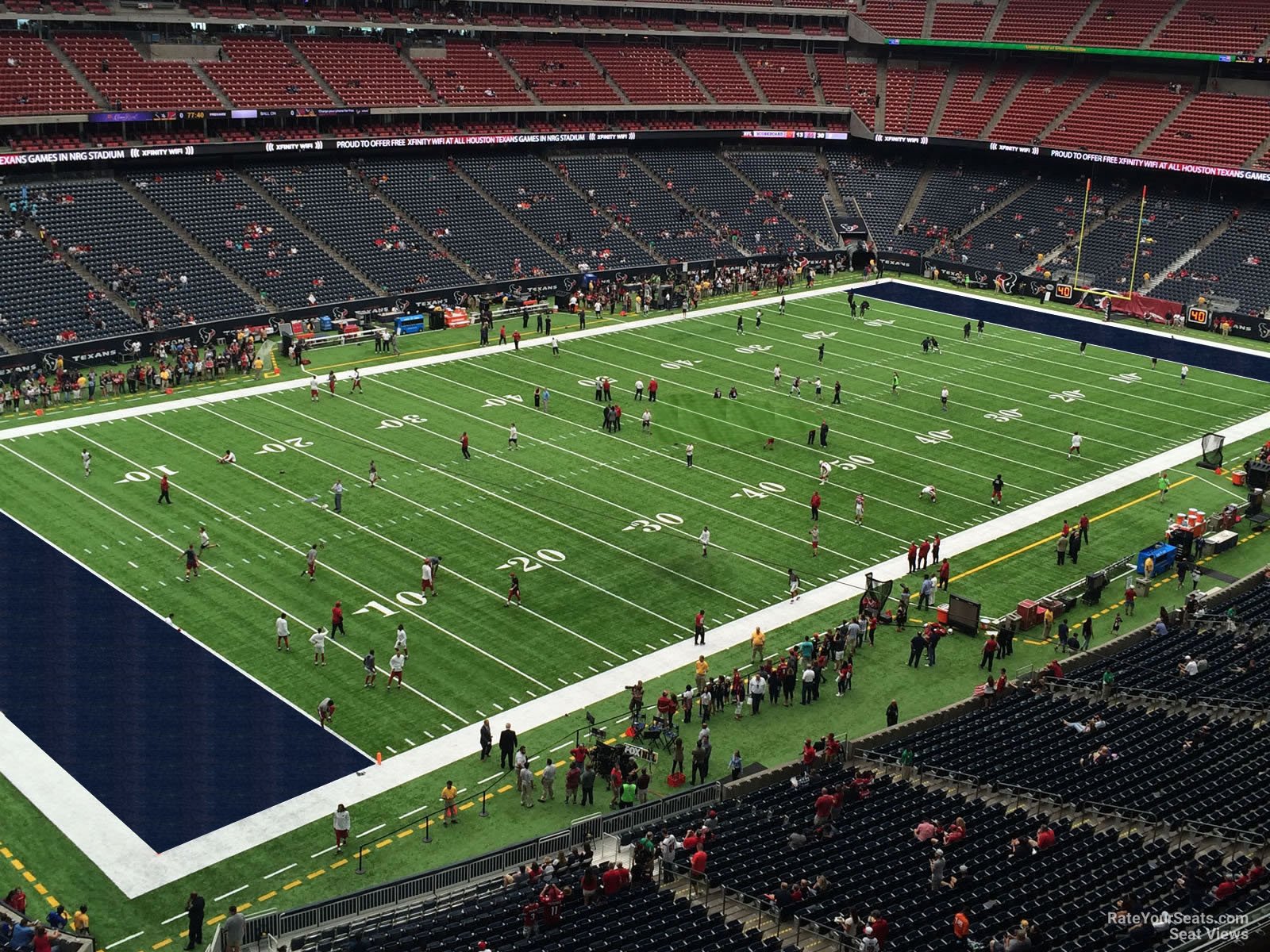 section 540, row h seat view  for football - nrg stadium