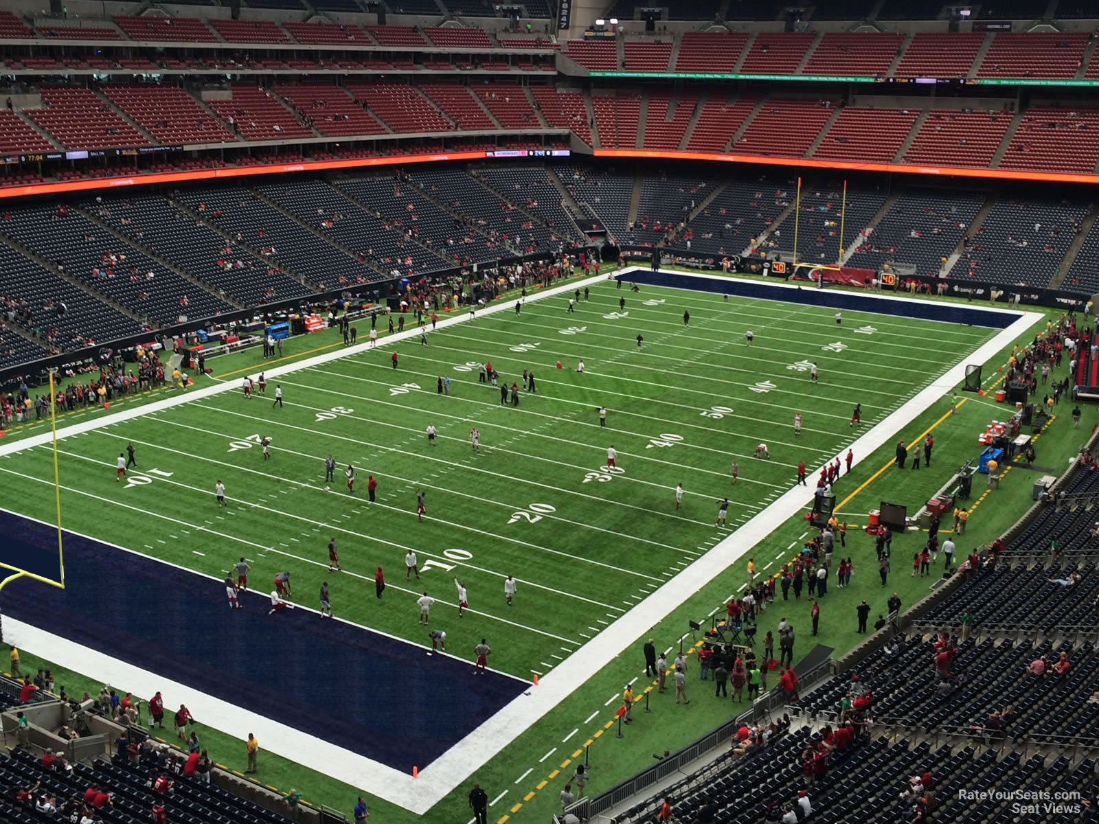 section 542, row h seat view  for football - nrg stadium