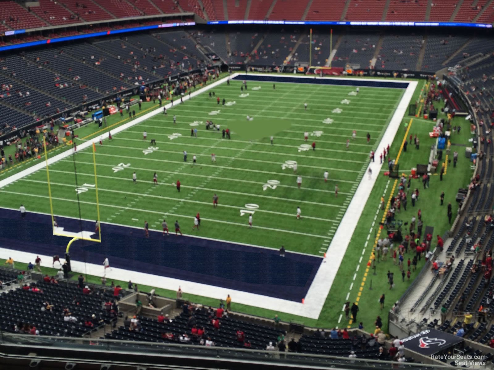 section 544, row h seat view  for football - nrg stadium