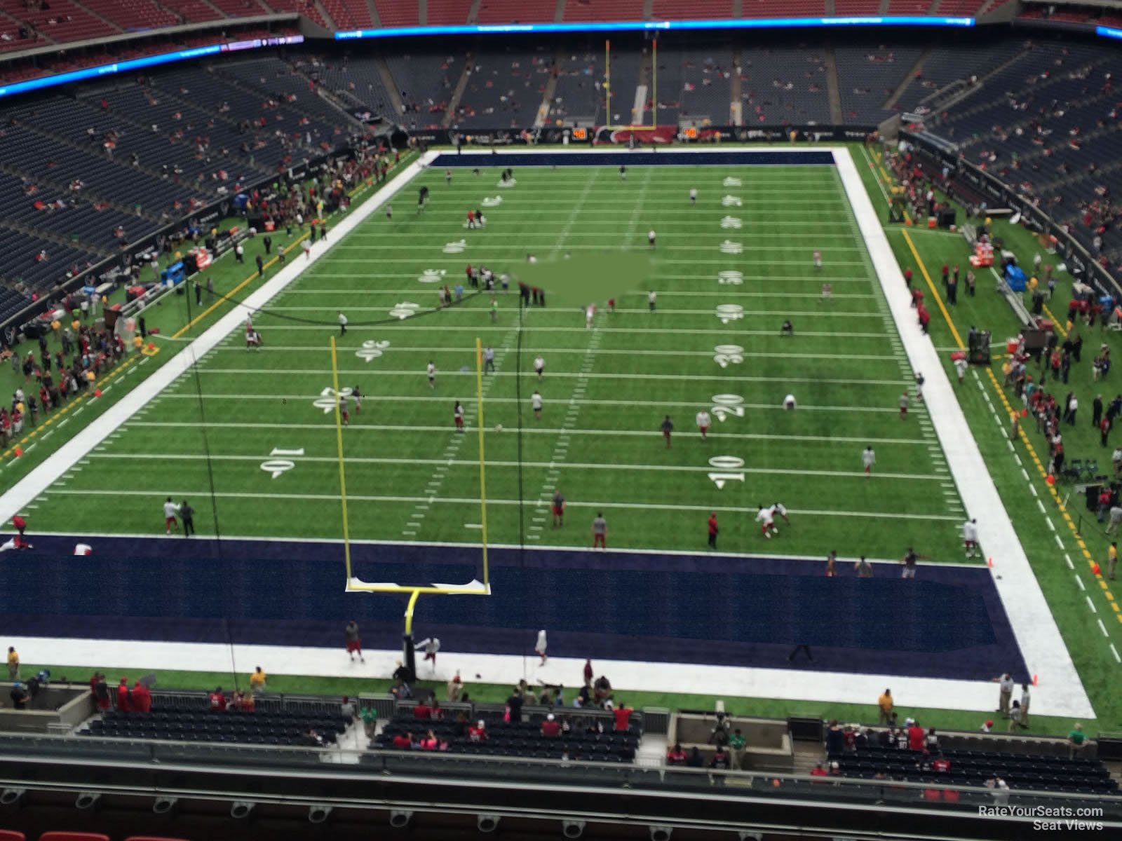 section 546, row h seat view  for football - nrg stadium