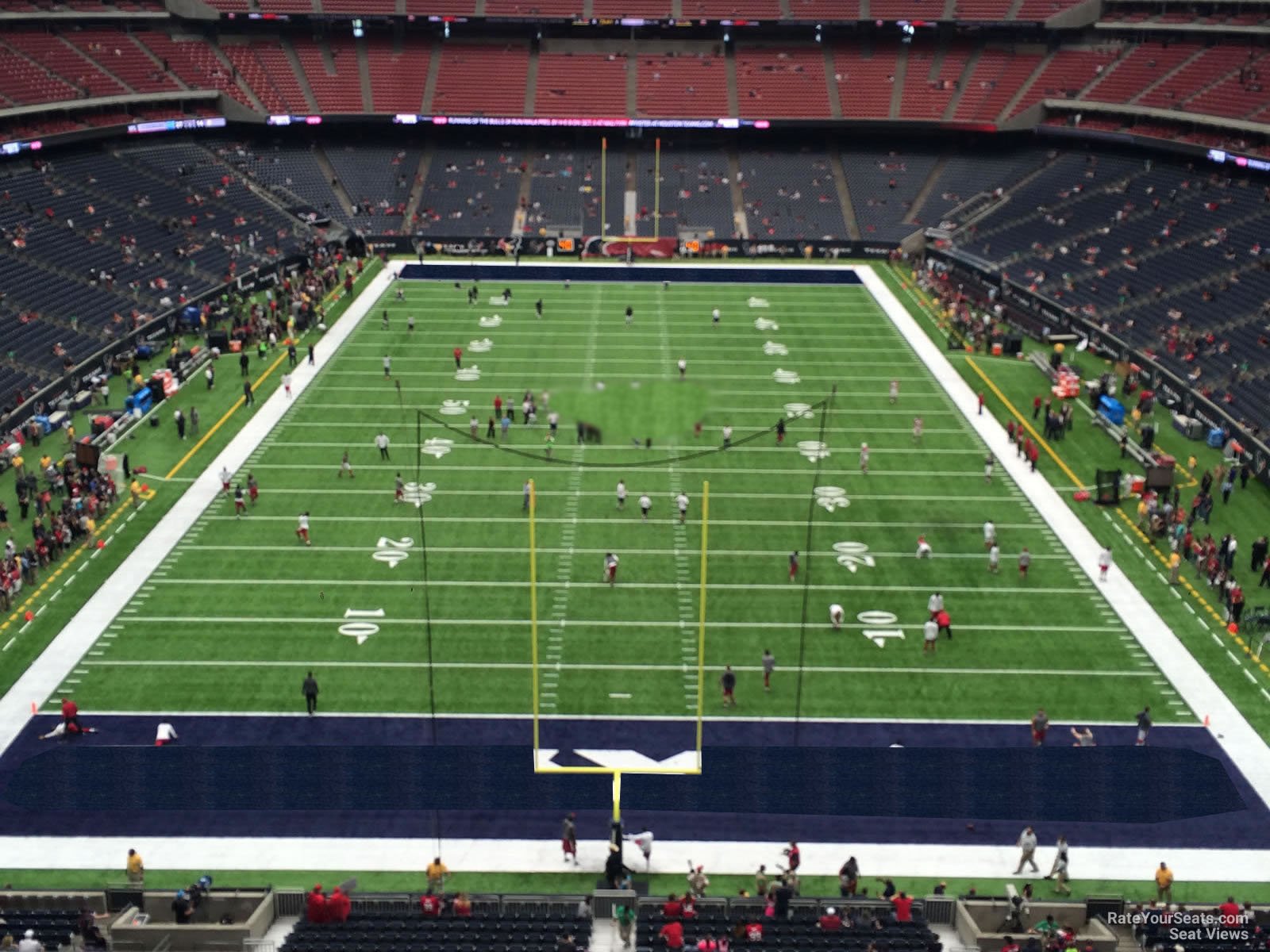 section 547, row h seat view  for football - nrg stadium