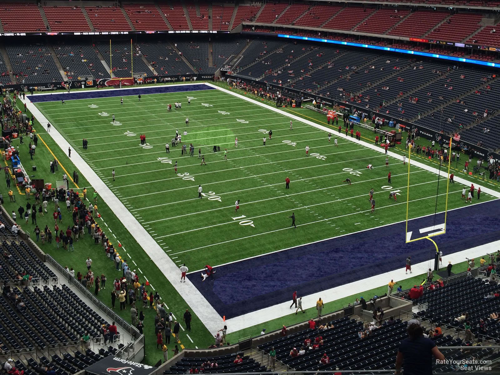 section 551, row h seat view  for football - nrg stadium