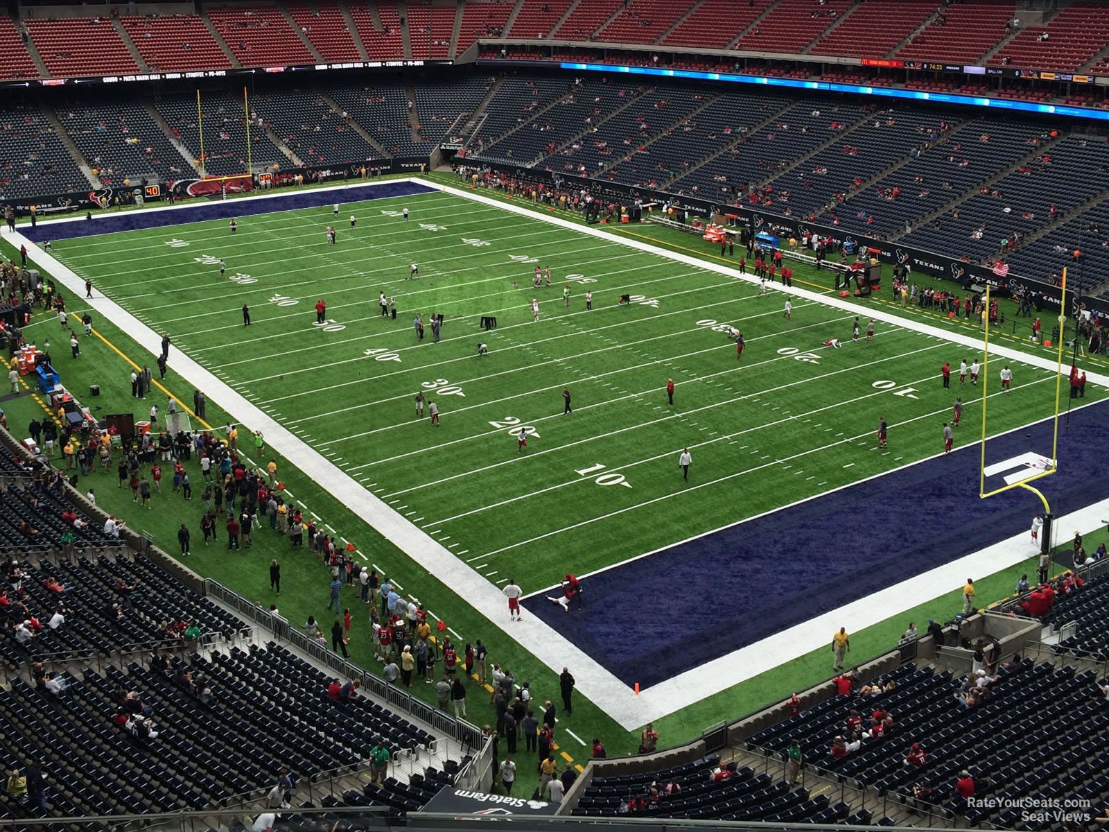 section 552, row h seat view  for football - nrg stadium