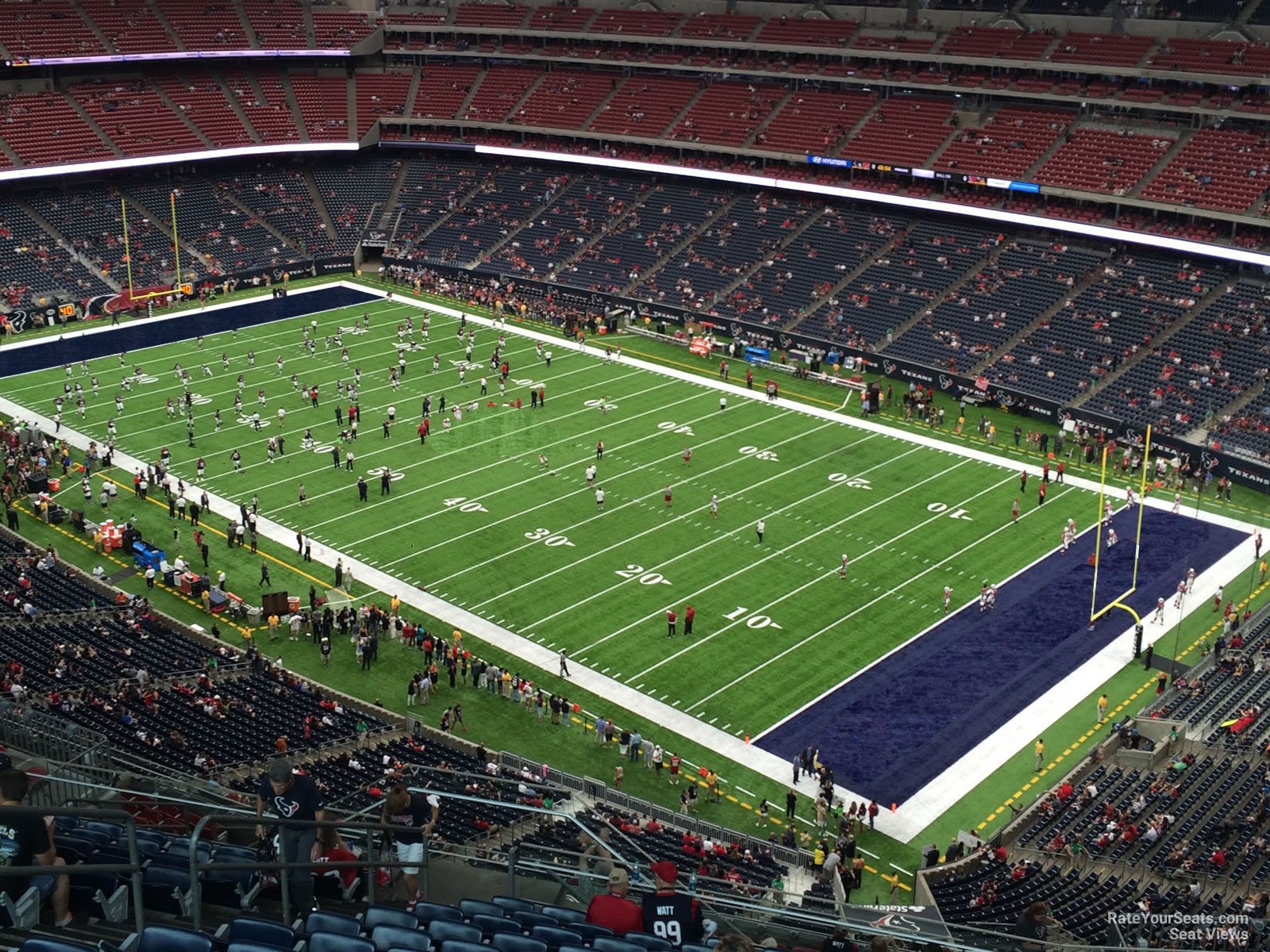 section 601, row p seat view  for football - nrg stadium