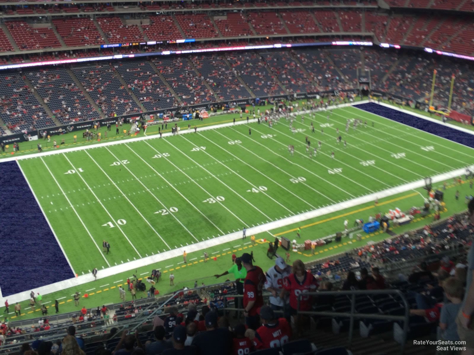 section 638, row p seat view  for football - nrg stadium