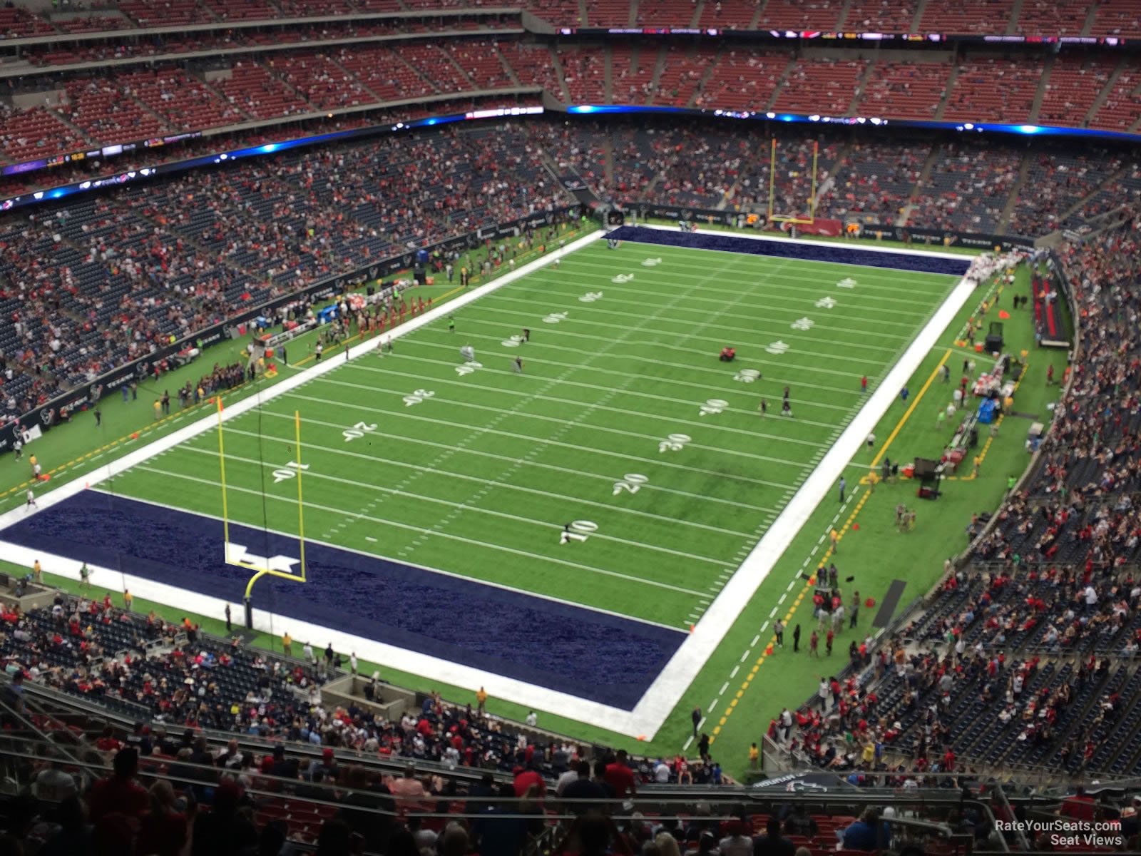 section 642, row p seat view  for football - nrg stadium